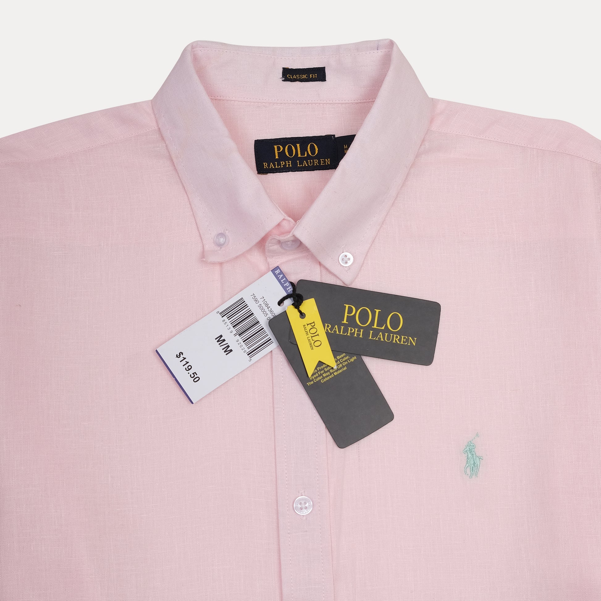Polo Ralph Lauren Classic Fit Linen Shirt in Blush Blossom