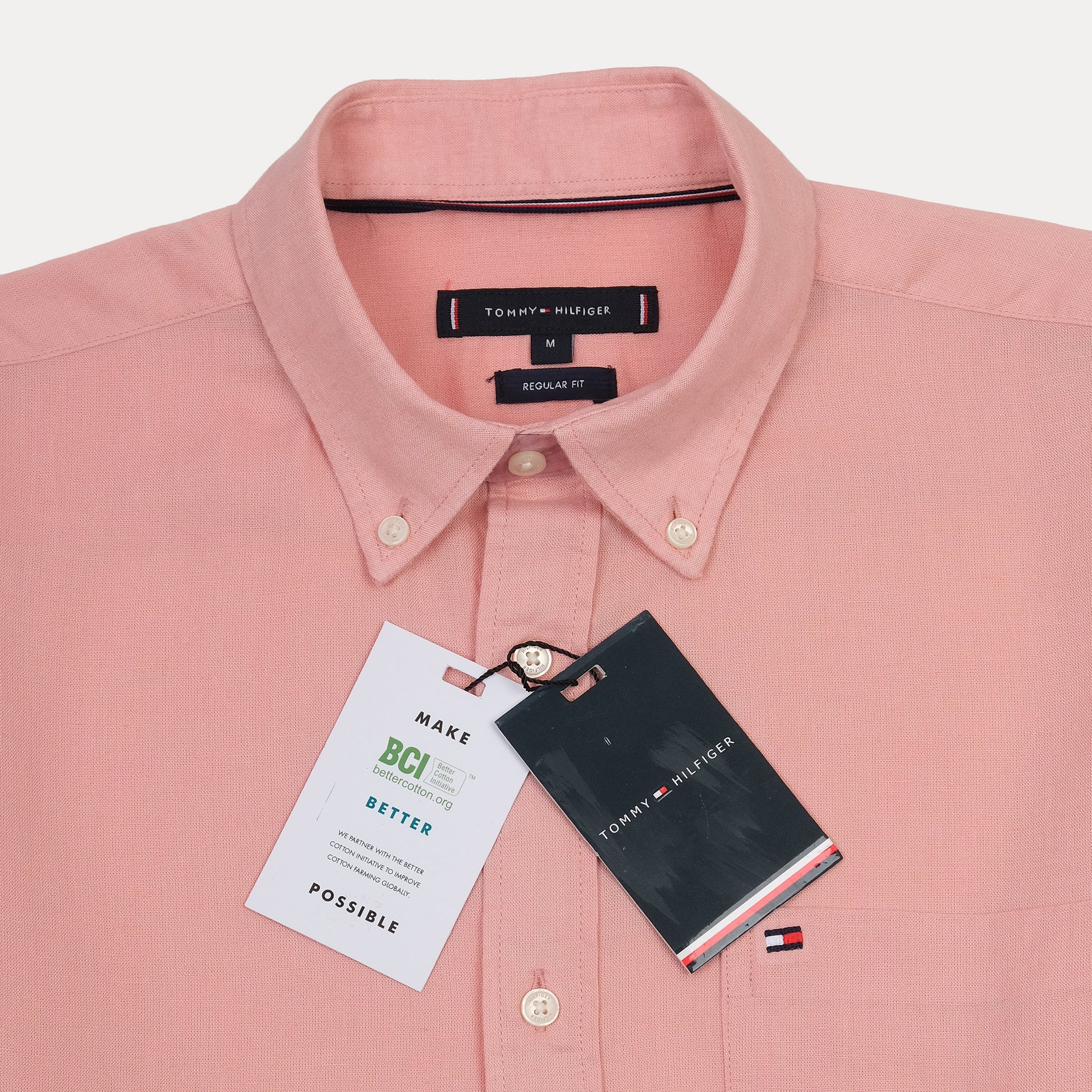 Tommy Hilfiger Soft Coral Button-Up Shirt