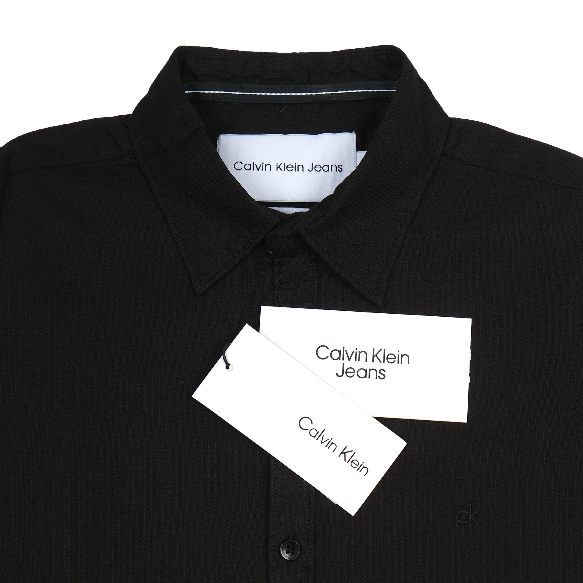 Calvin Klein Effortlessly Chic Black Button-Up Shirt