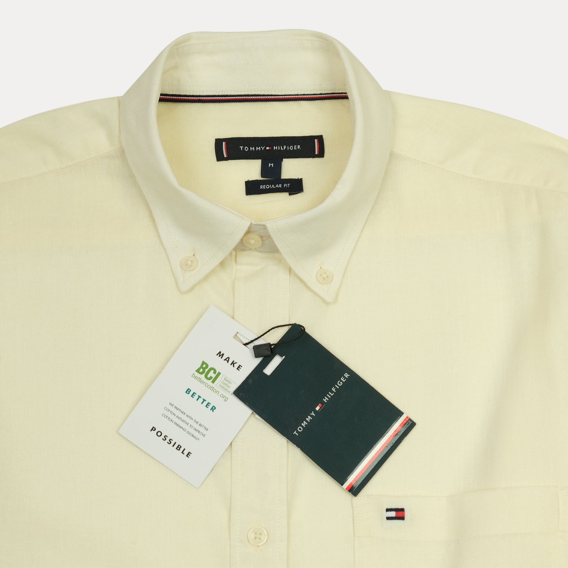 Tommy Hilfiger Effervescent Lemon Button-Up Shirt