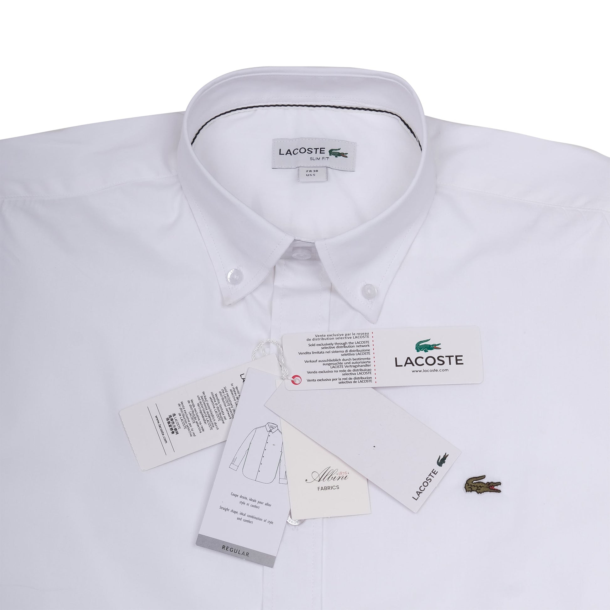 Lacoste Elegant White Slim-Fit Shirt