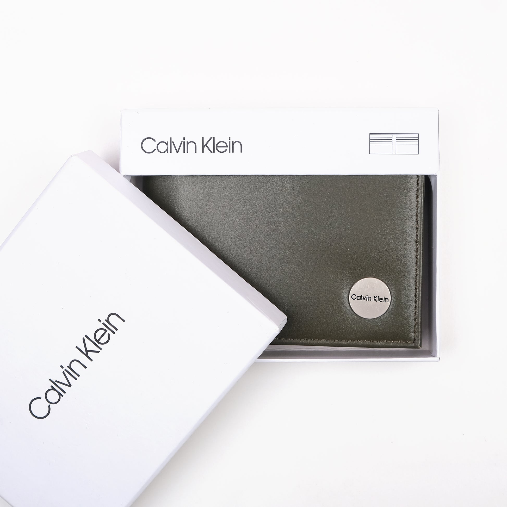 Calvin Klein Elegant Olive Leather Wallet