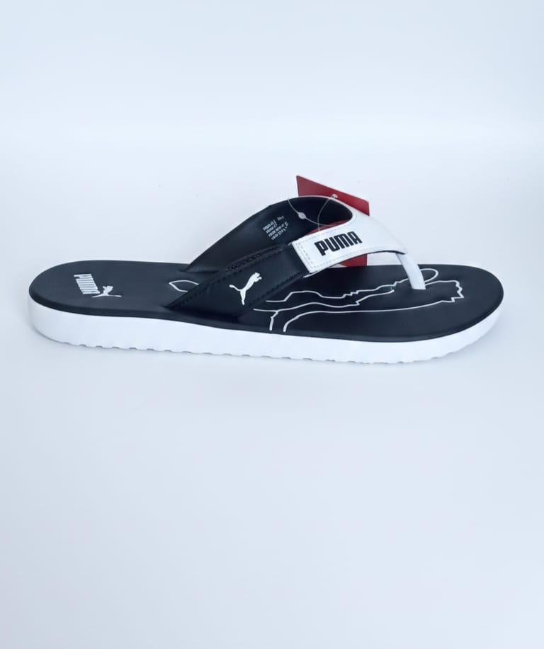 PUMA Luminous Teal Sleek Fit Casual Graphic Flip Flops