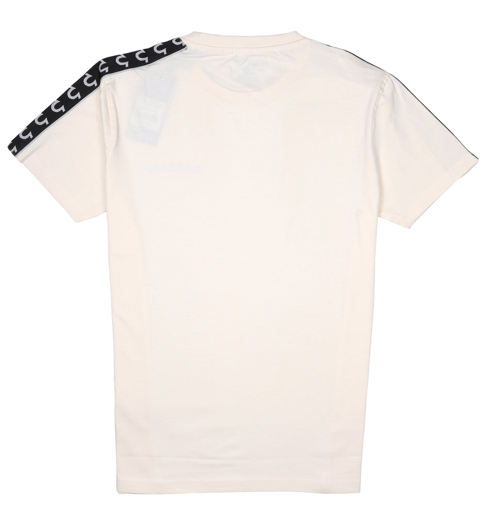 TRUE RELIGION Classic Logo Tee with Contrast Stripes