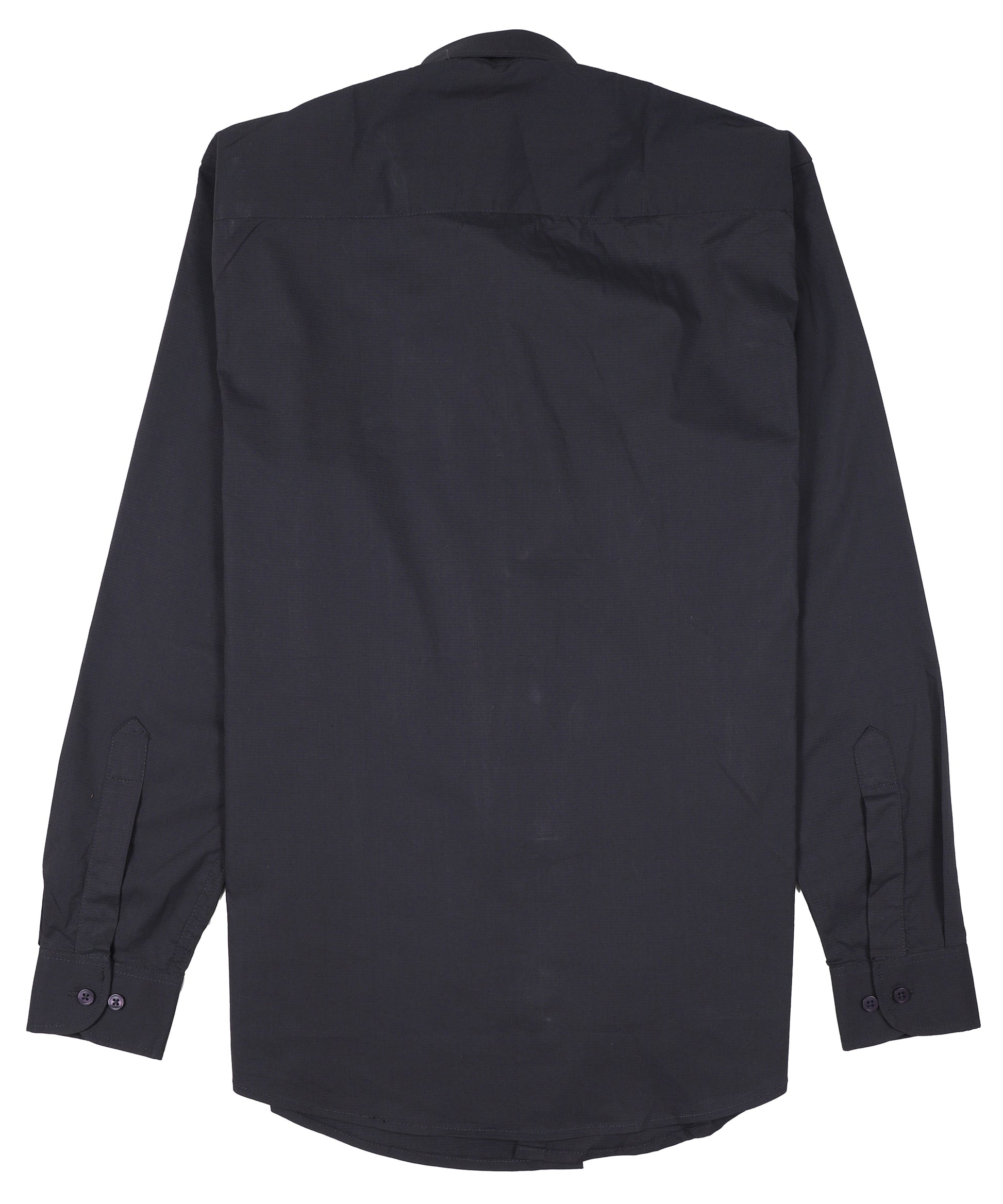 FRED PERRY Obsidian Slate Tailored Fit Long Sleeve Cotton Button-Up Shirt