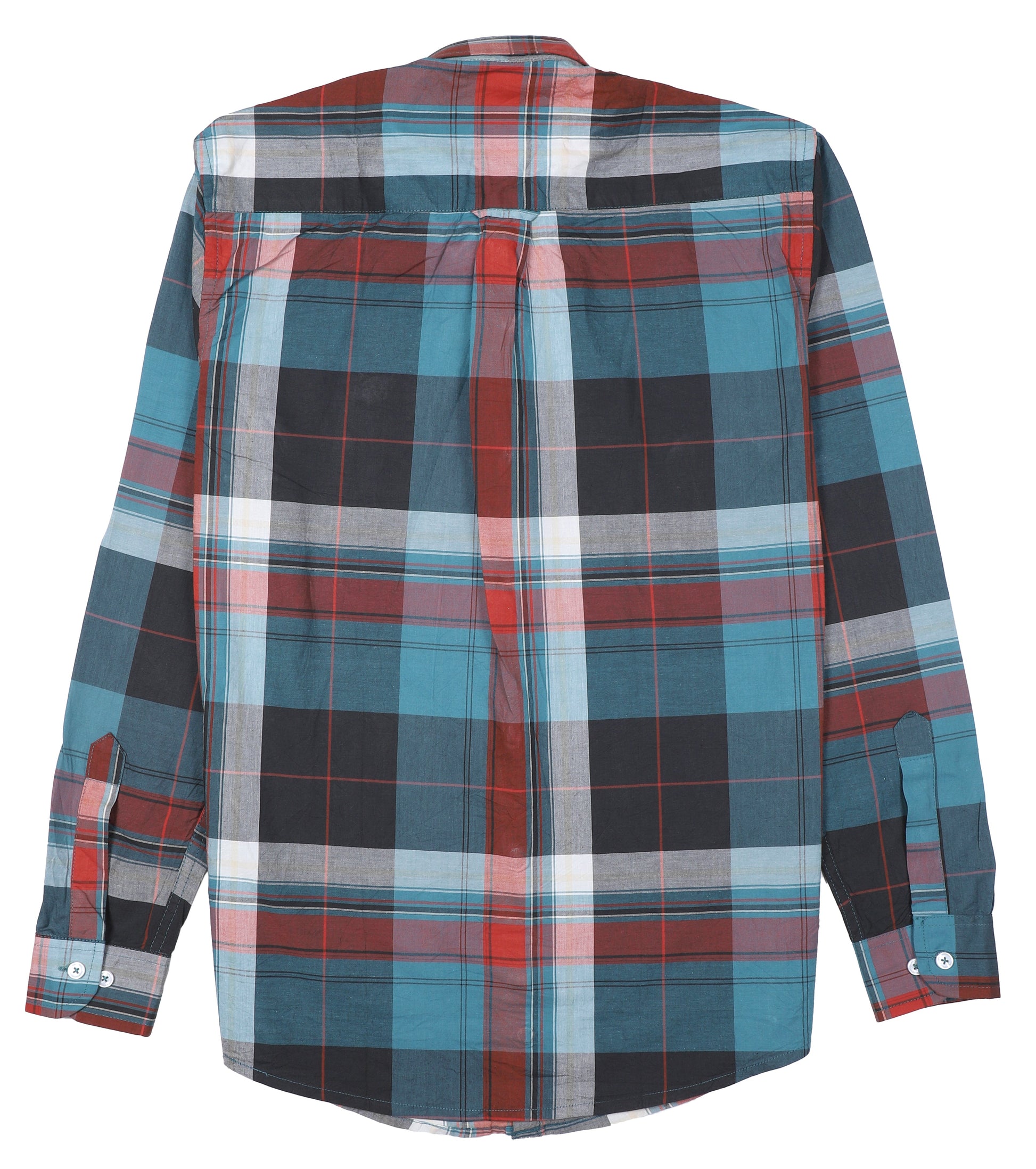 BROOKS BROTHERS Celestial Teal Tailored Fit Long Sleeve Plaid Shirt