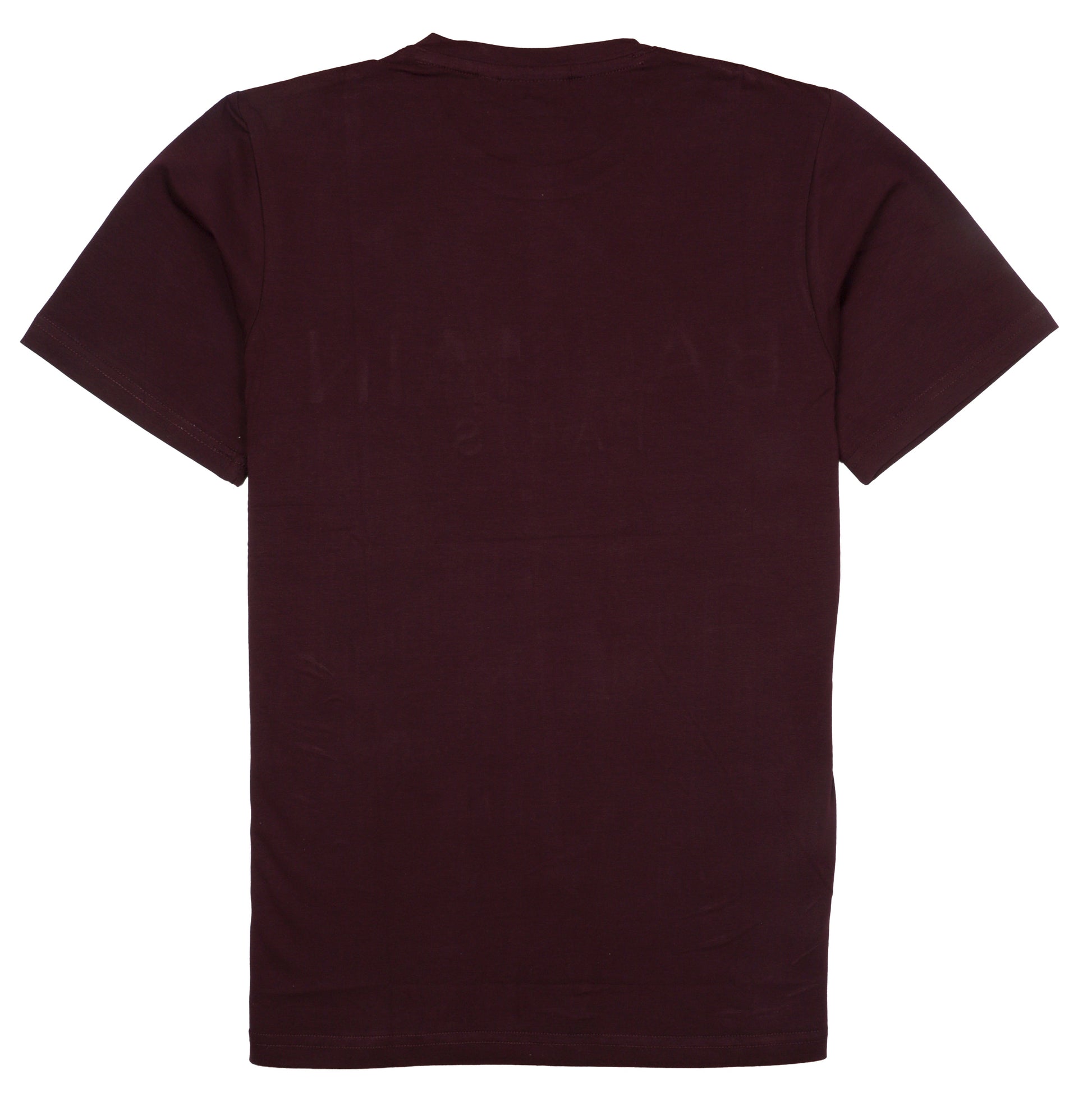BALMAIN Paris Logo Tee in Burgundy