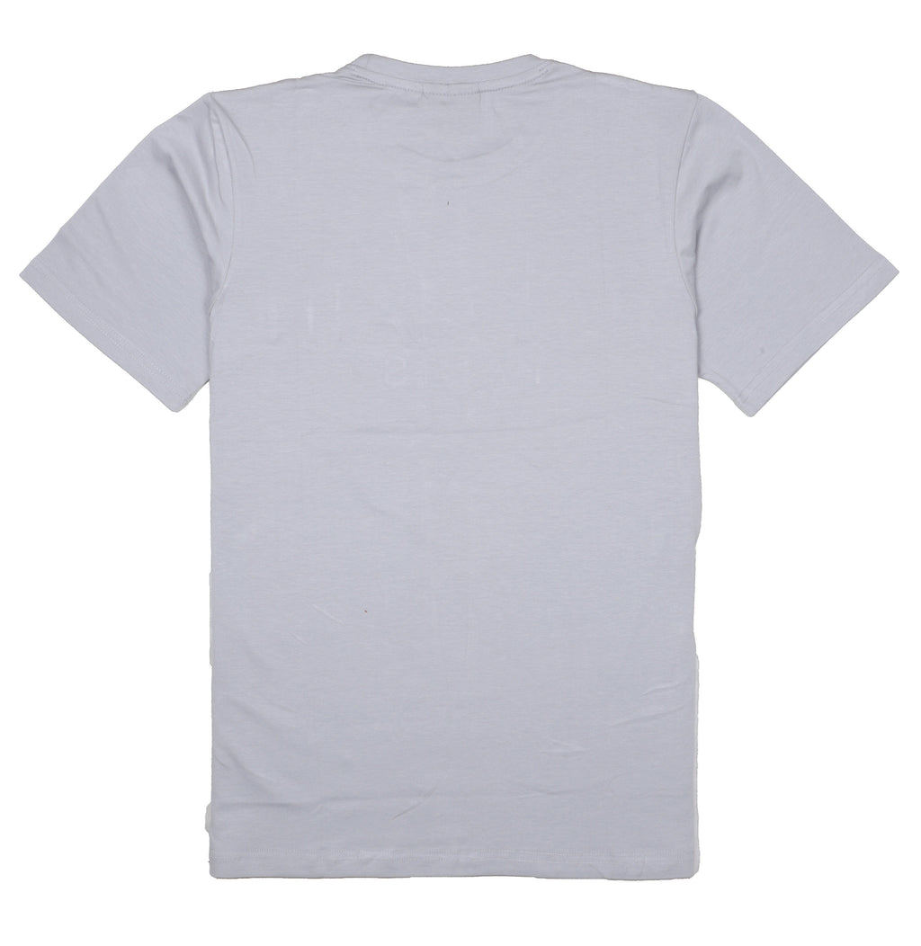 BALMAIN Paris Logo Tee in Light Grey