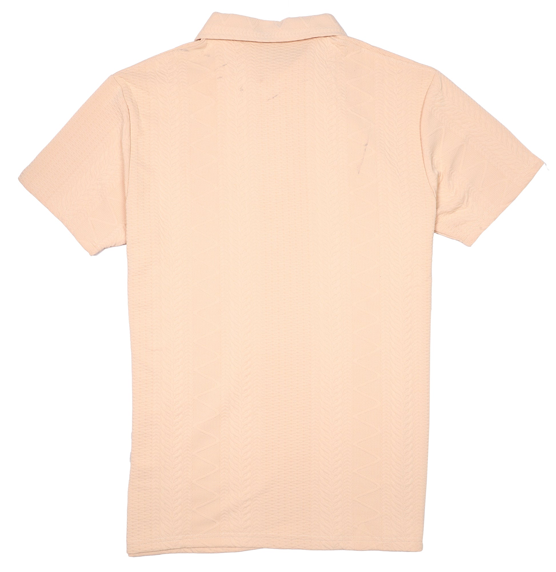 Brooks Brothers Textured Cotton Polo Shirt in Soft Peach