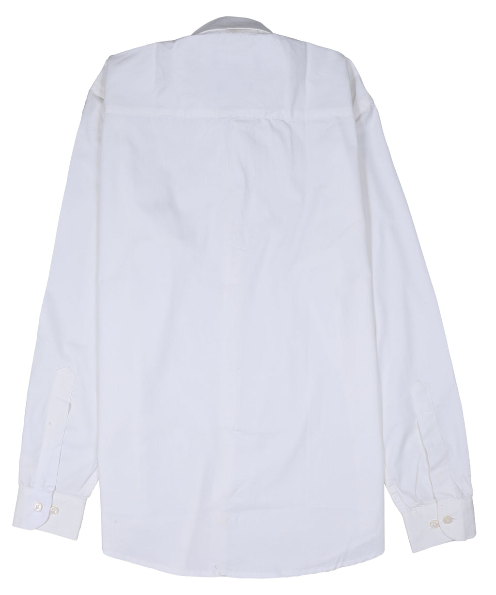 FRED PERRY Pure Pearl Tailored Fit Long Sleeve Cotton Shirt