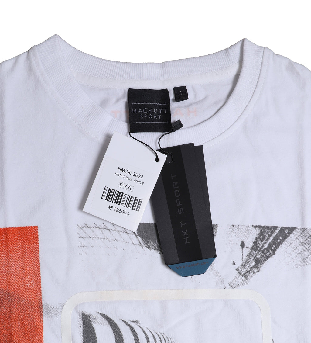 HACKETT Radiant Pearl Graphic Print Short Sleeve T-Shirt