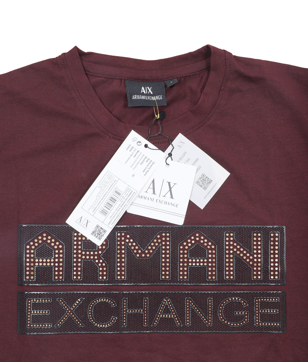 ARMANI EXCHANGE Crimson Velvet Slim Fit Short Sleeve T-Shirt