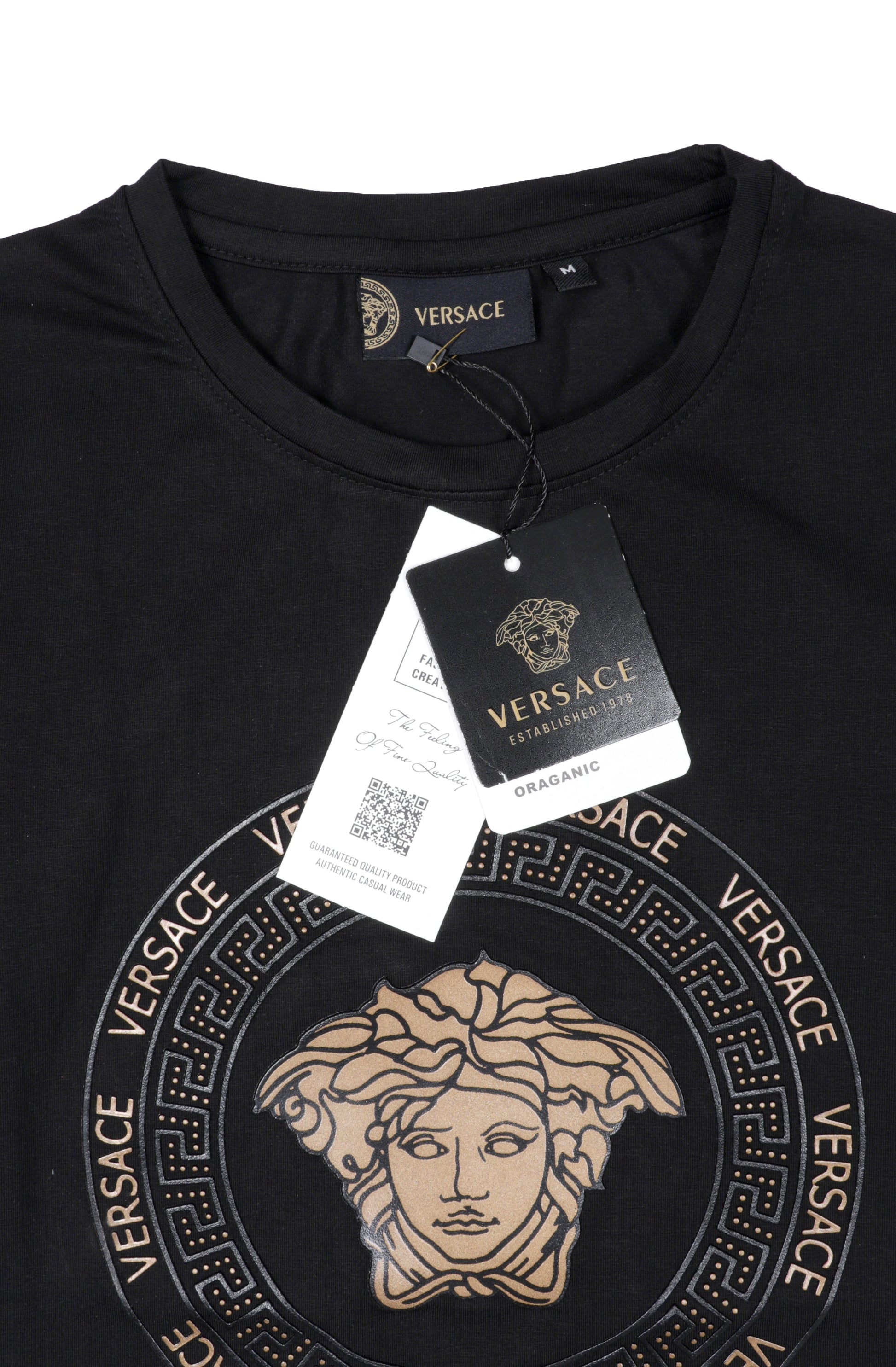 VERSACE Medusa Graphic Organic Cotton T-Shirt