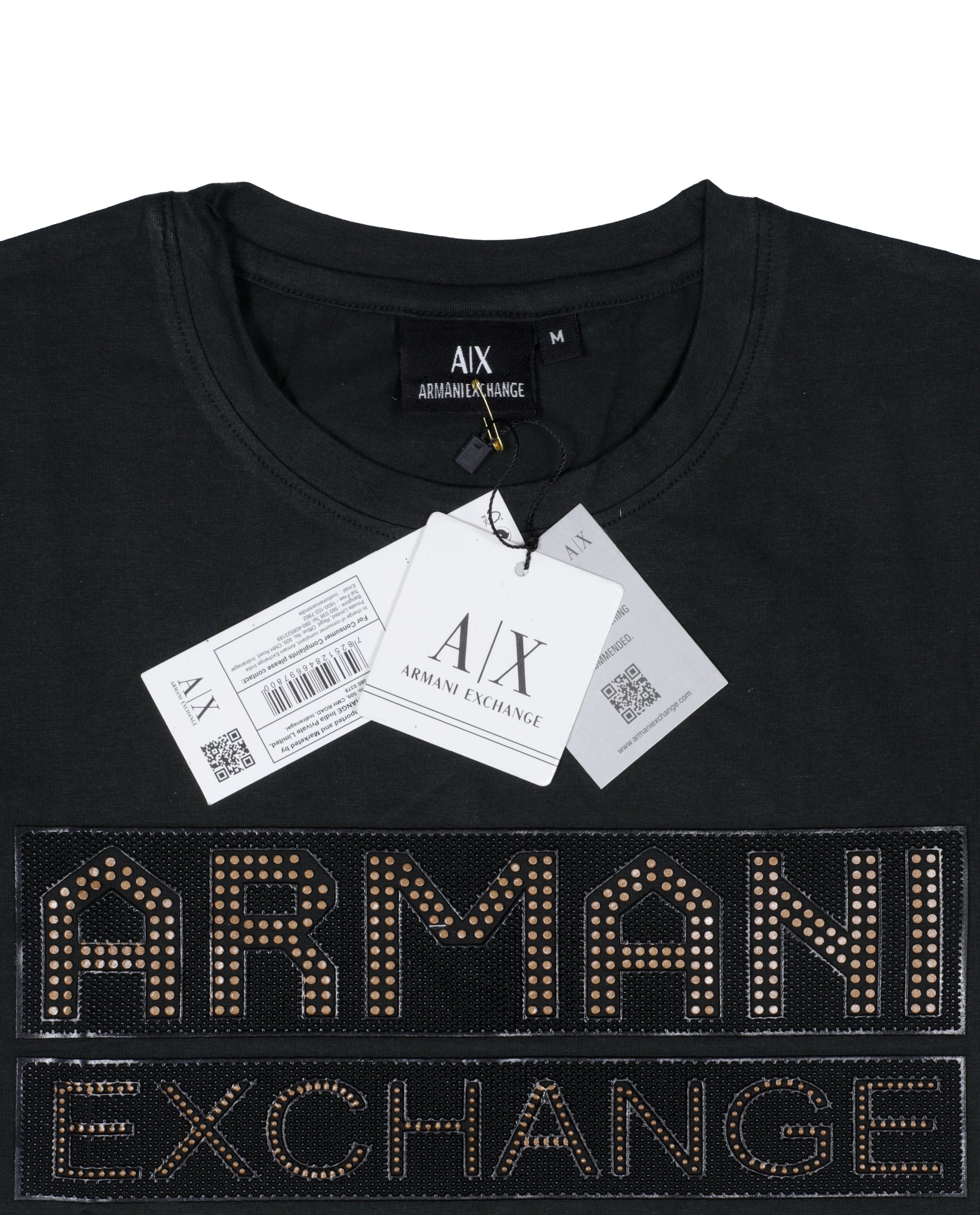 ARMANI EXCHANGE Studded Logo T-Shirt