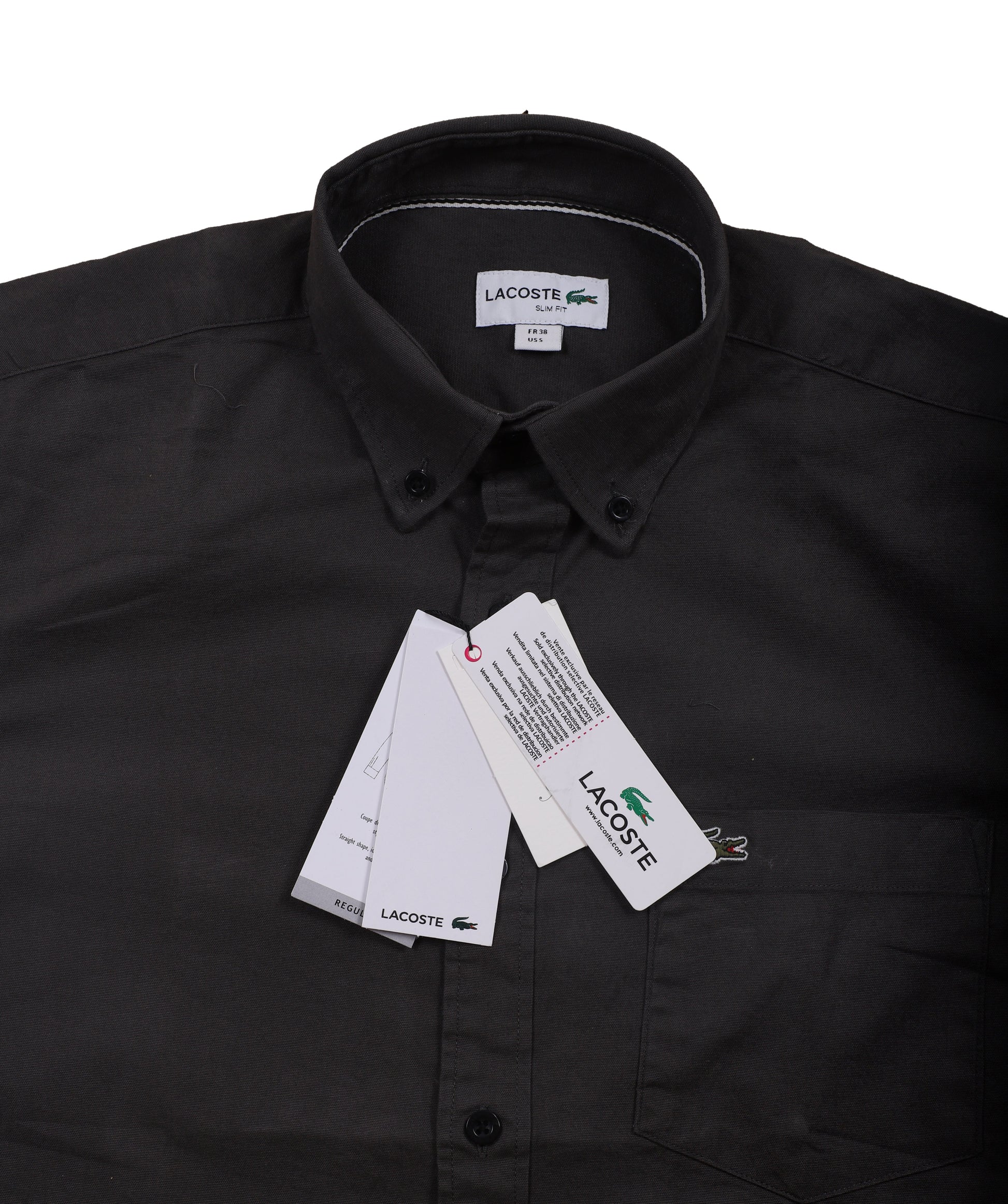 LACOSTE Obsidian Velvet Classic Fit Long Sleeve Button-Up Shirt