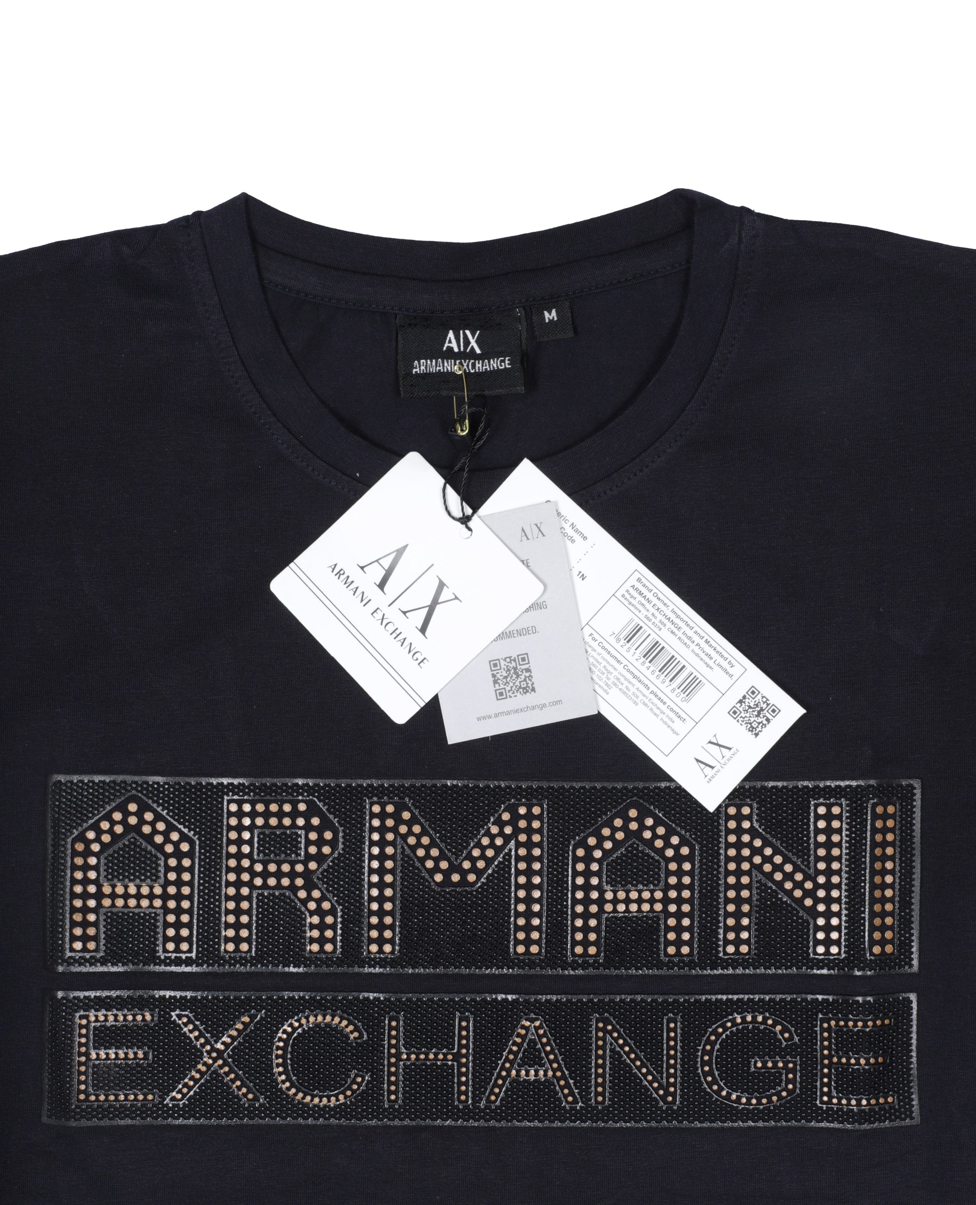 AIX Armani Exchange Studded Logo T-Shirt