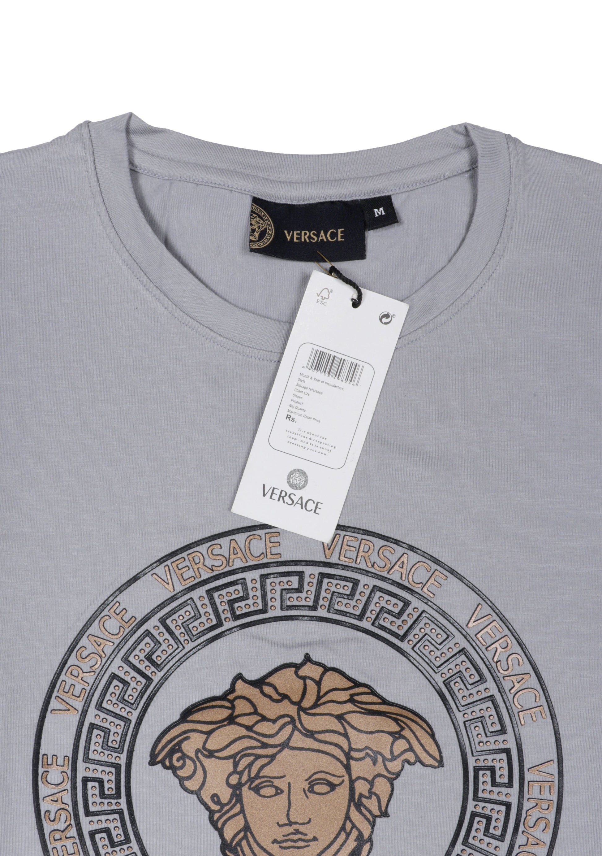 VERSACE Medusa Logo Graphic T-Shirt