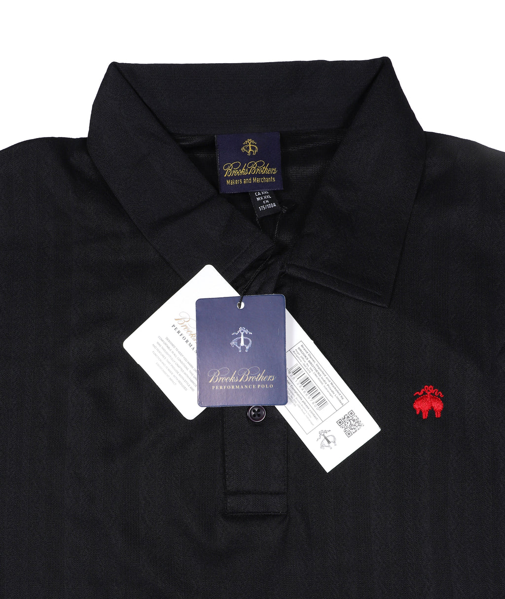 Brooks Brothers Classic Fit Striped Polo Shirt in Black