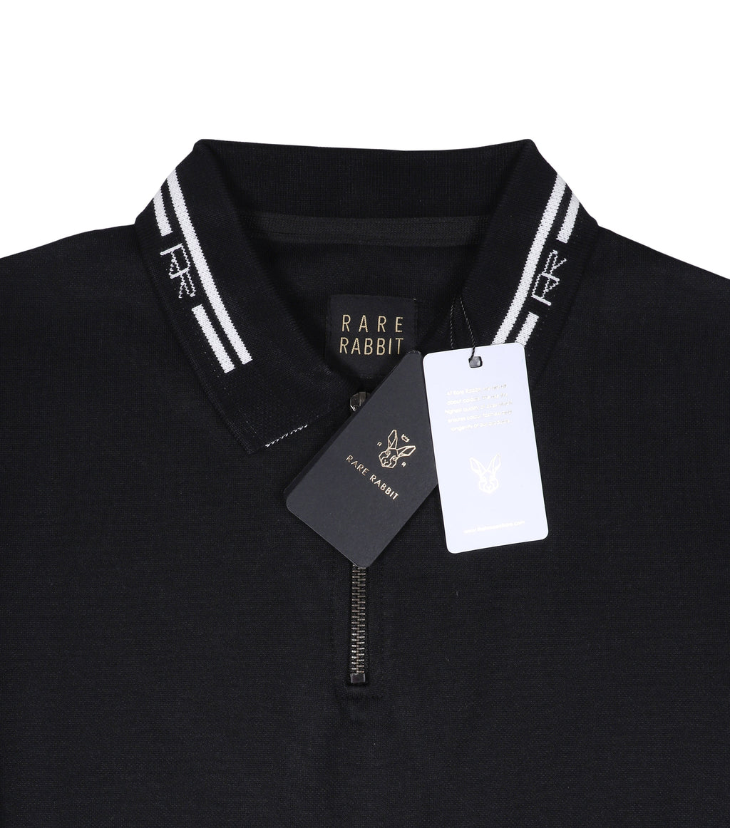 RARE RABBIT Classic Zip Polo Shirt