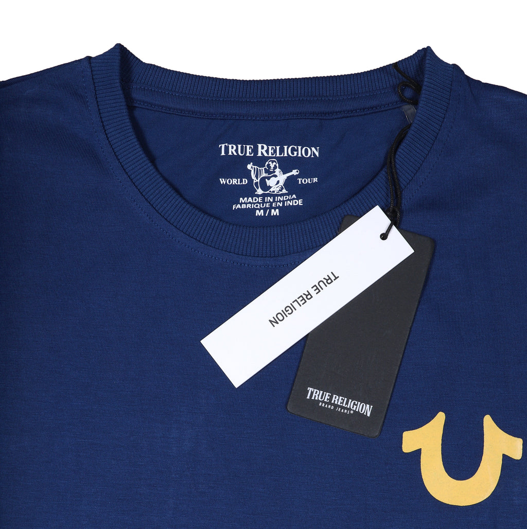 TRUE RELIGION Electric Azure Graphic Short Sleeve T-Shirt