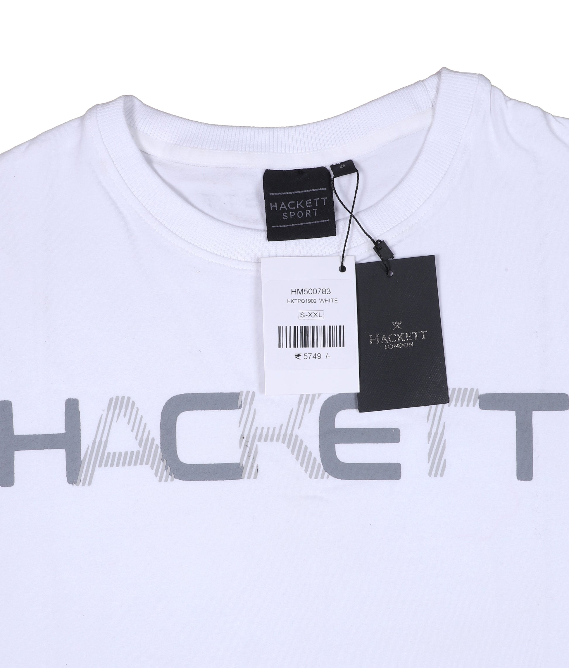 HACKETT Silver Mist Athletic Fit Short Sleeve Graphic Tee