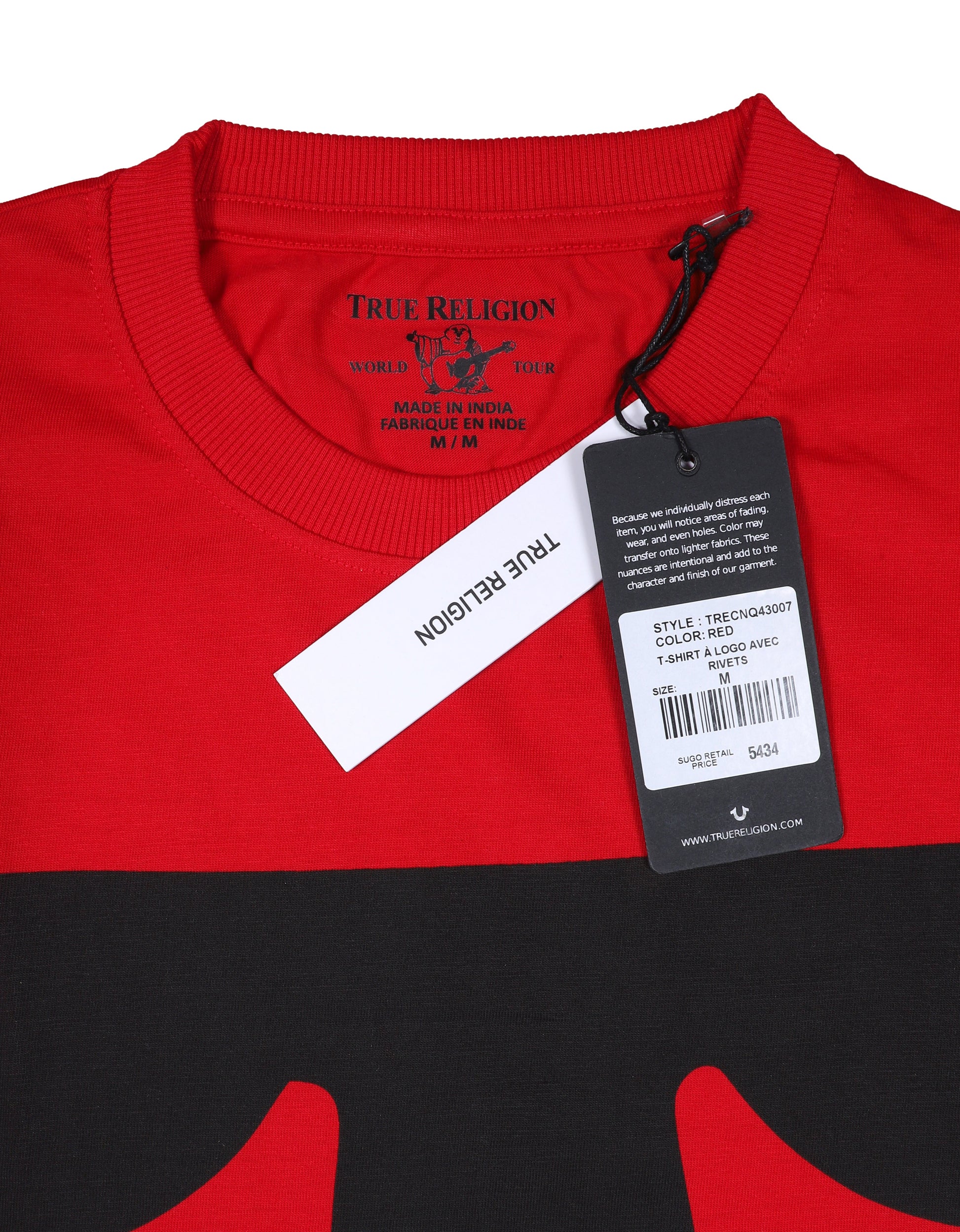 TRUE RELIGION Crimson Ember Relaxed Fit Short Sleeve Graphic Tee