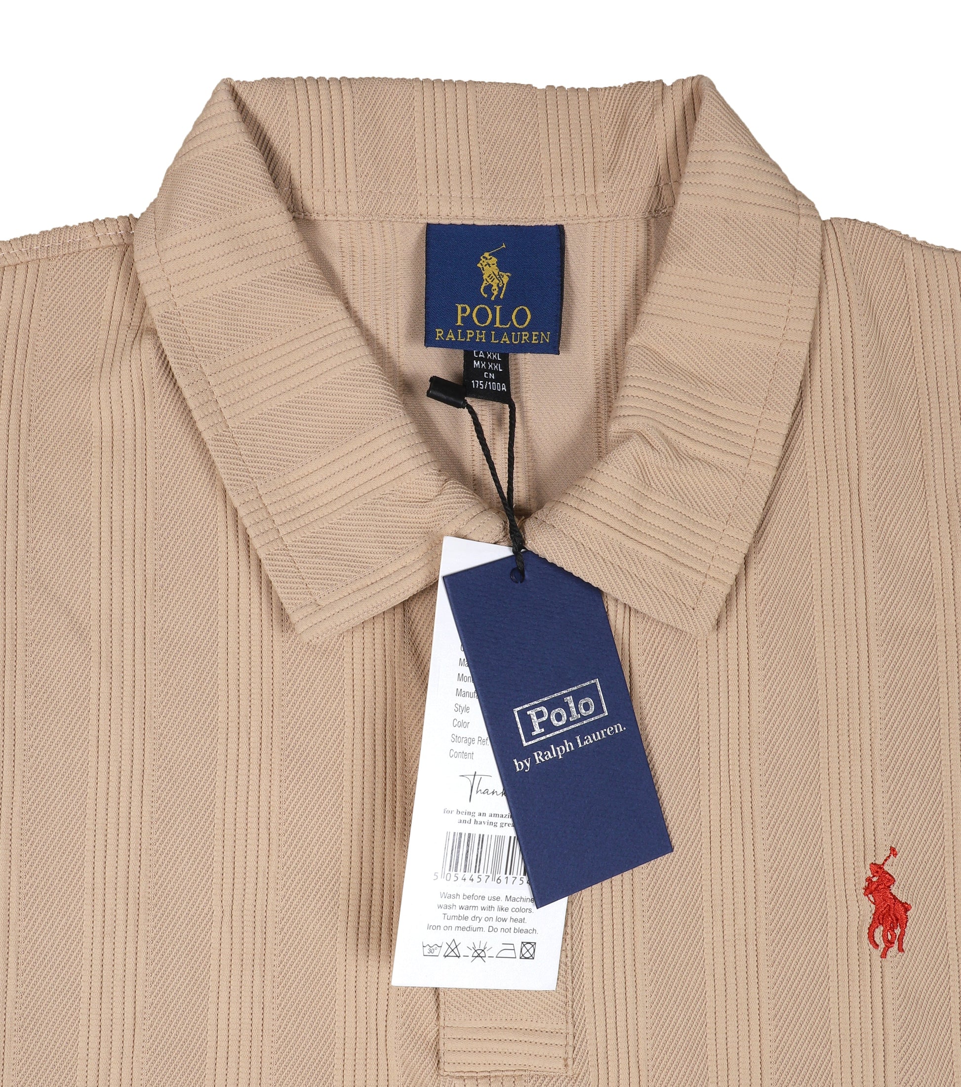 POLO BY RALPH LAUREN Sandy Dune Textured Slim Fit Short Sleeve Polo Shirt