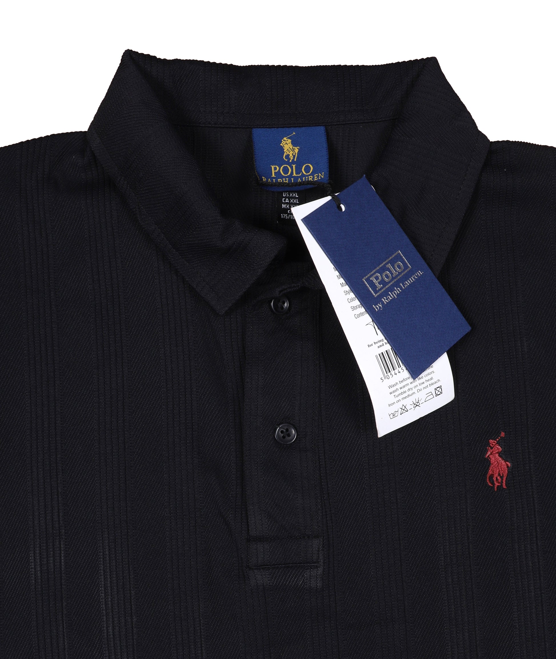 Polo by Ralph Lauren Classic Stripe Black Polo Shirt