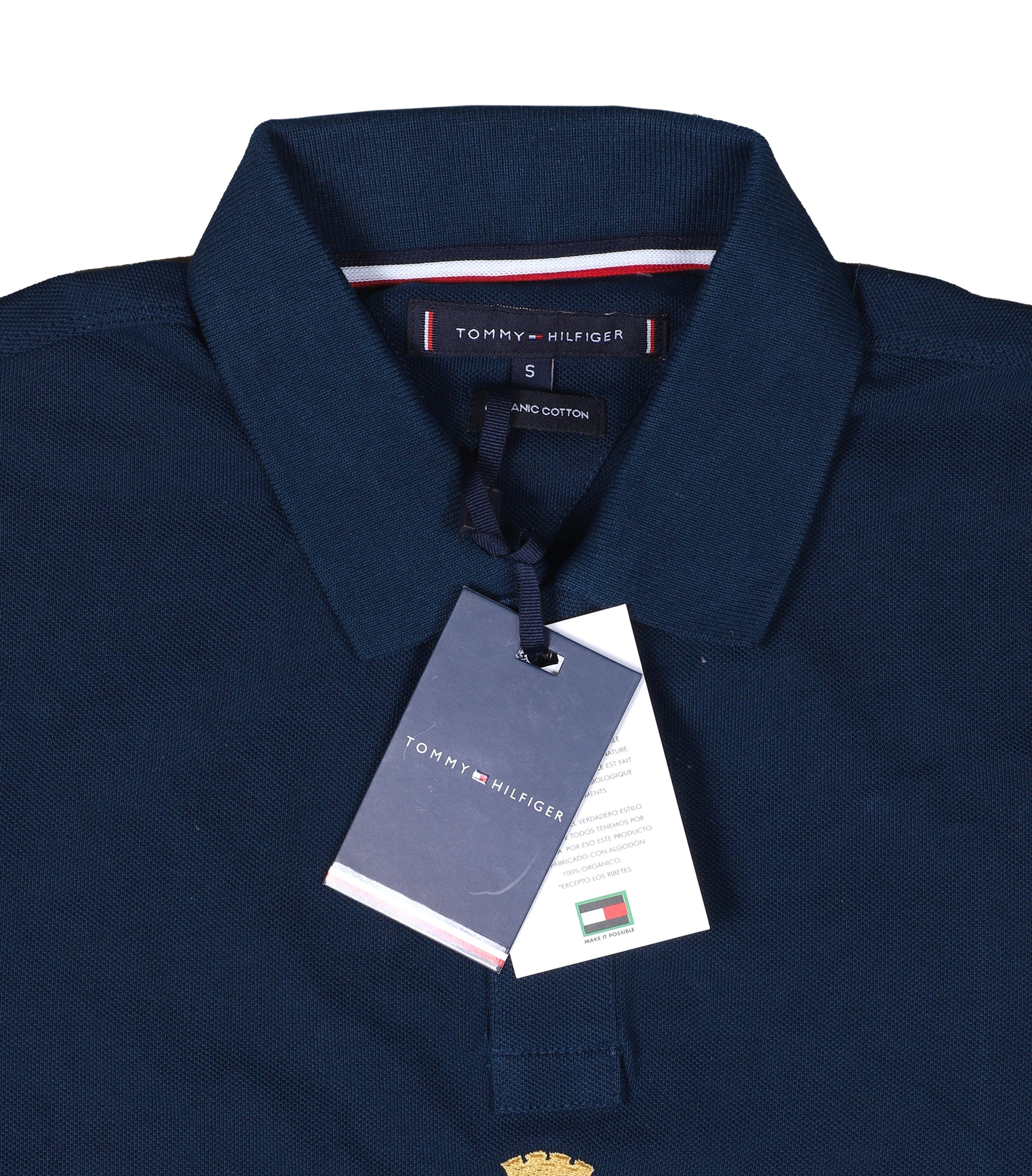 TOMMY HILFIGER Oceanic Indigo Tailored Fit Short Sleeve Piqué Polo Shirt