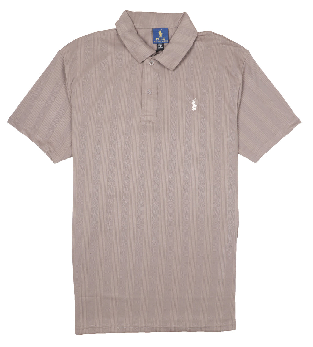 Polo Ralph Lauren Striped Cotton Blend Short Sleeve Polo Shirt