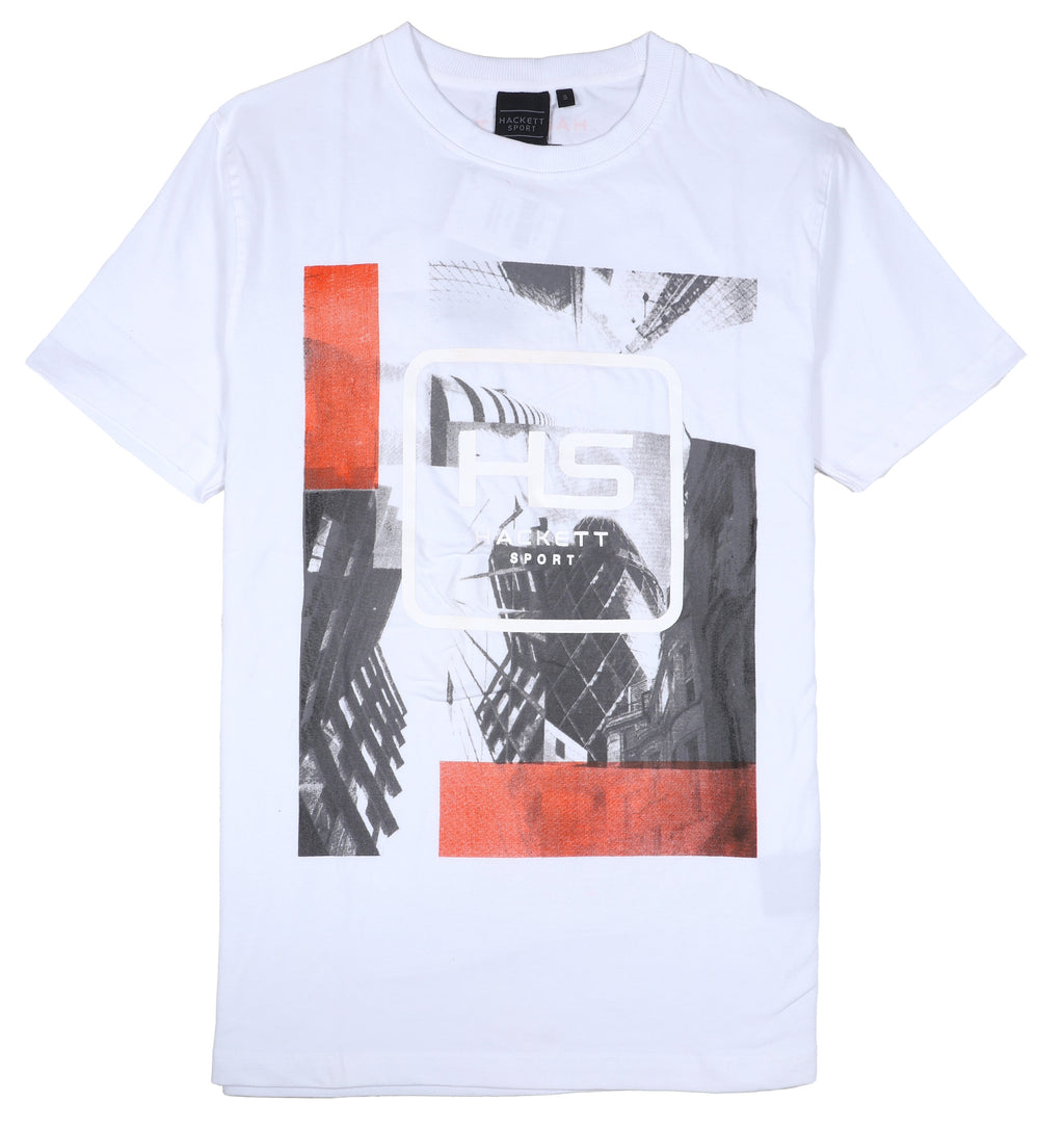 HACKETT Radiant Pearl Graphic Print Short Sleeve T-Shirt