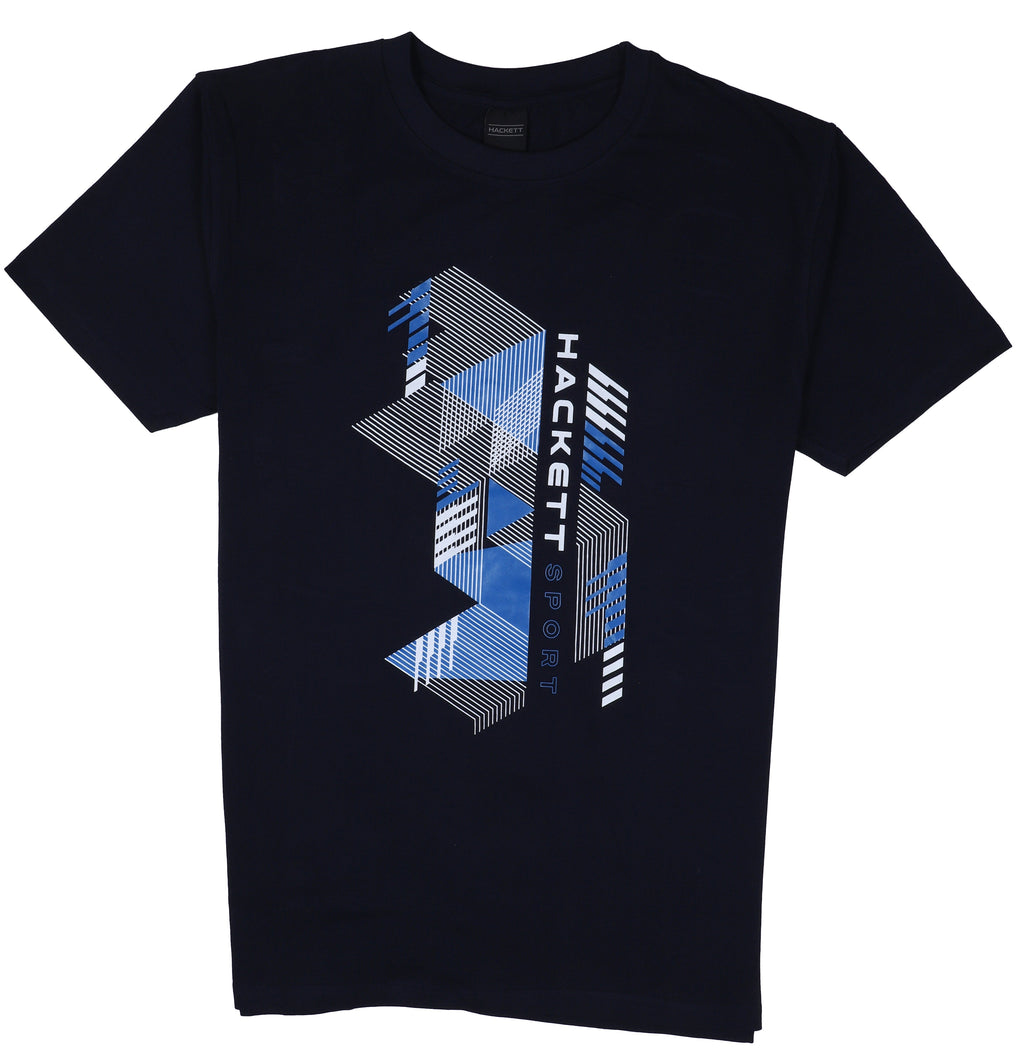 HACKETT Oceanic Sapphire Regular Fit Short Sleeve Graphic T-Shirt