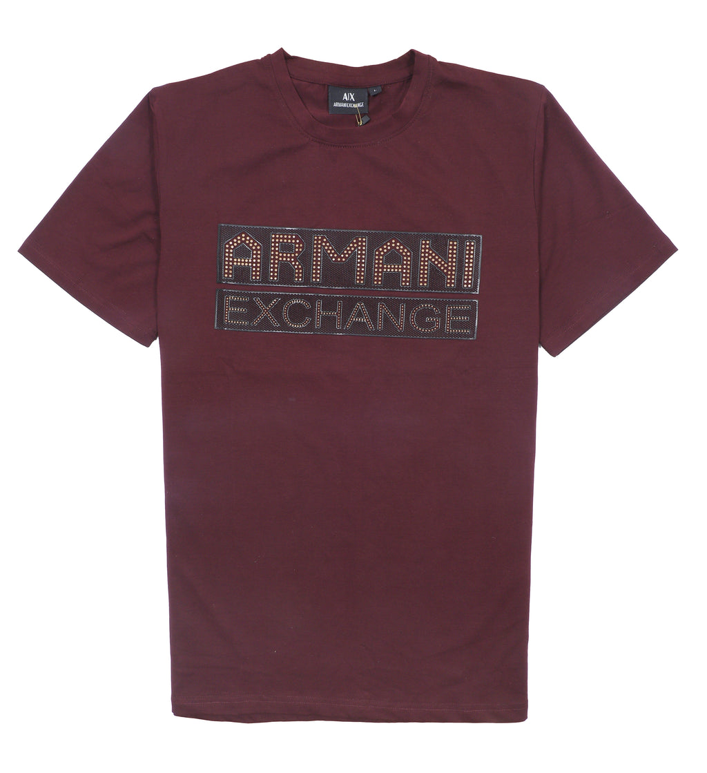 ARMANI EXCHANGE Crimson Velvet Slim Fit Short Sleeve T-Shirt