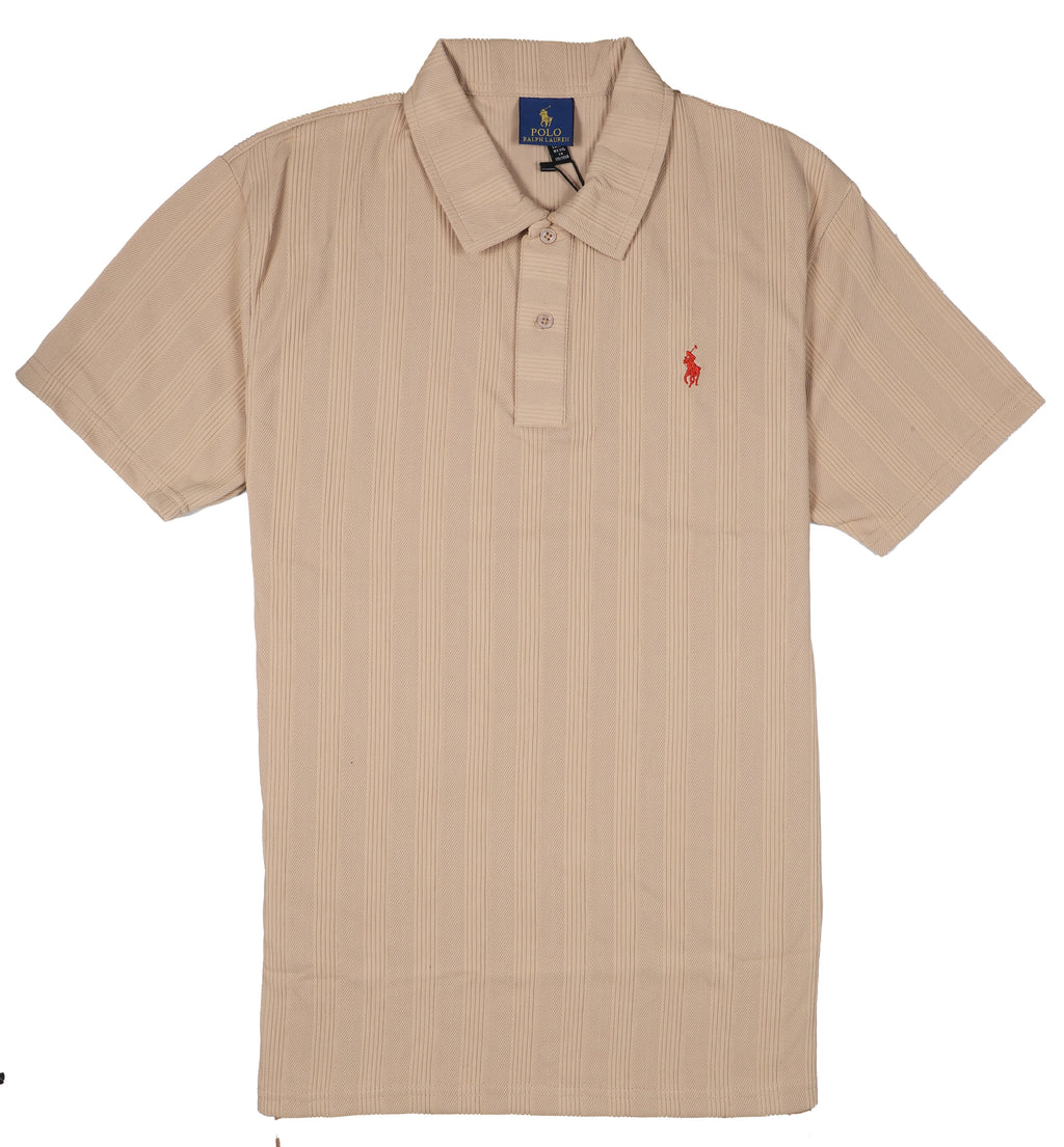 POLO BY RALPH LAUREN Sandy Dune Textured Slim Fit Short Sleeve Polo Shirt