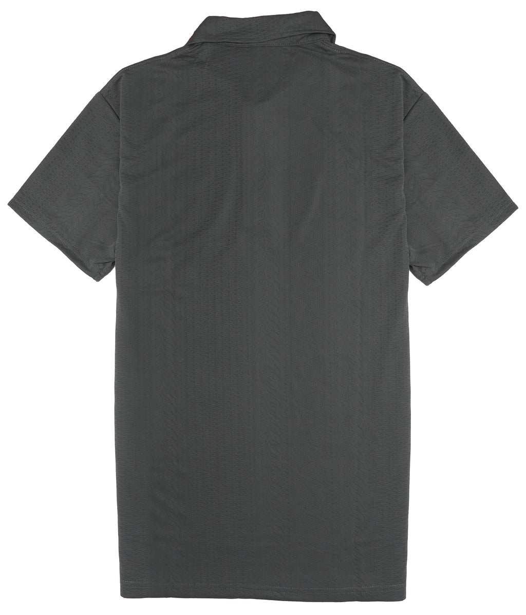 BROOKS BROTHERS Shadow Slate Tailored Fit Short Sleeve Piqué Polo