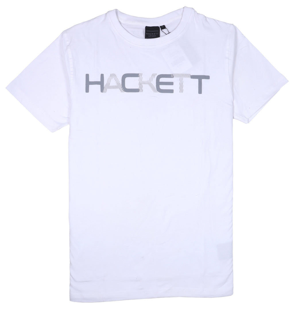 HACKETT Silver Mist Athletic Fit Short Sleeve Graphic Tee