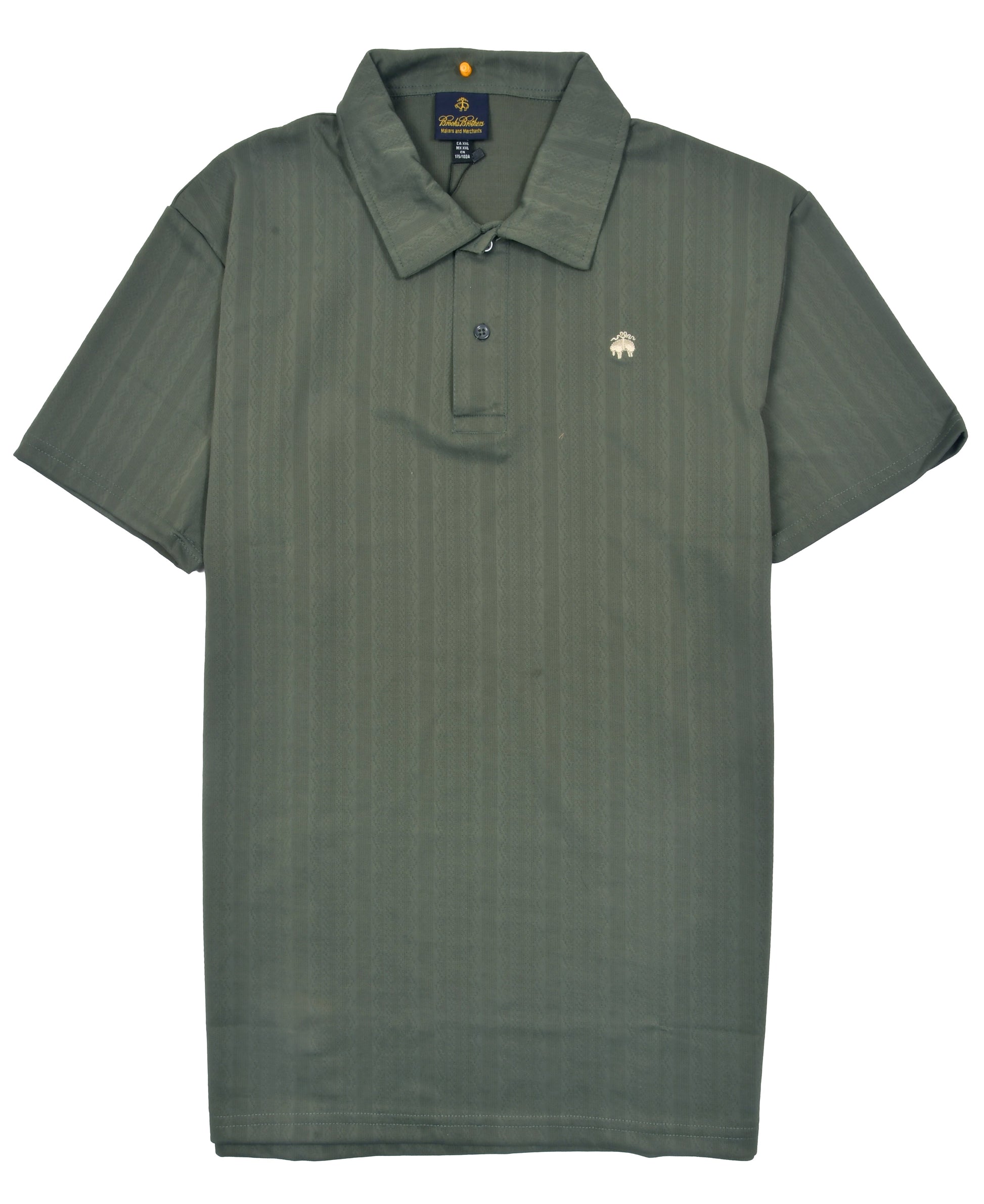 BROOKS BROTHERS Verdant Sage Tailored Fit Short Sleeve Piqué Polo Shirt