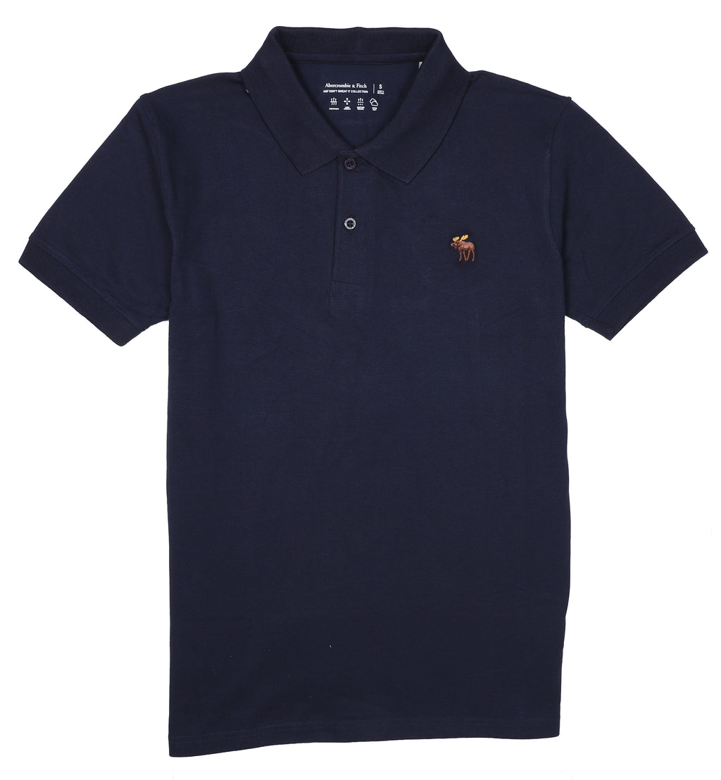 ABERCROMBIE & FITCH Classic Fit Polo Shirt in Navy