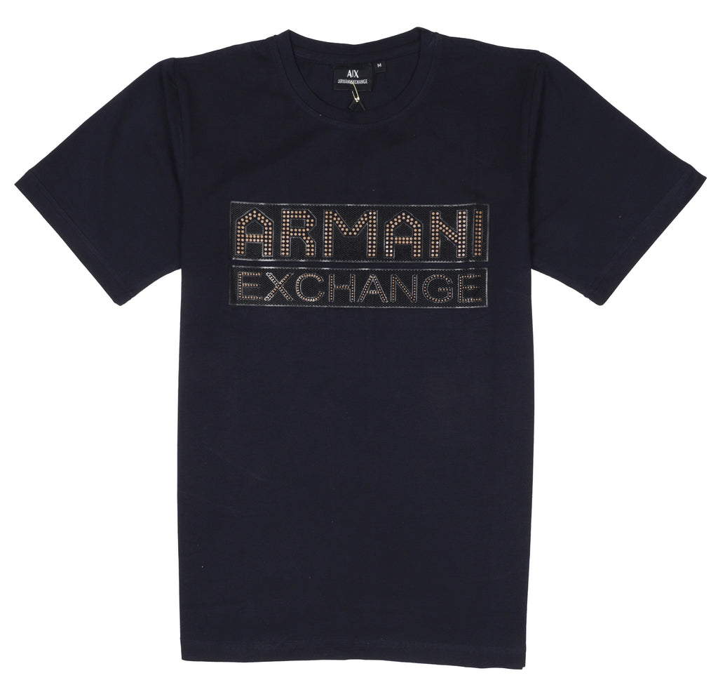 AIX Armani Exchange Studded Logo T-Shirt