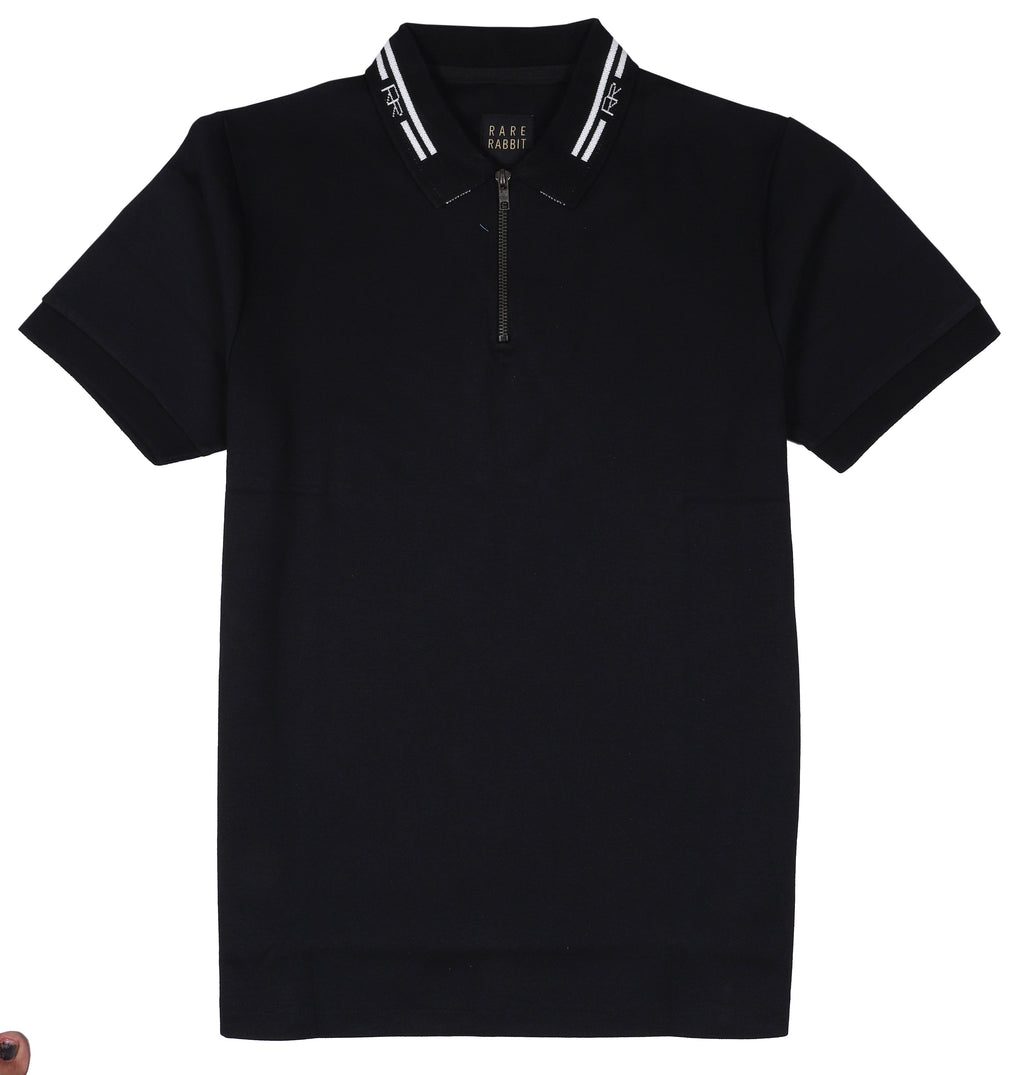 RARE RABBIT Classic Zip Polo Shirt