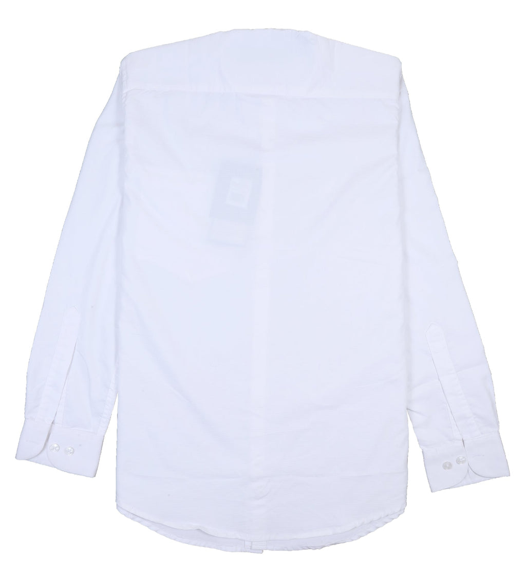 TOMMY HILFIGER Ethereal Ivory Luxe Fit Long Sleeve Cotton-Linen Shirt