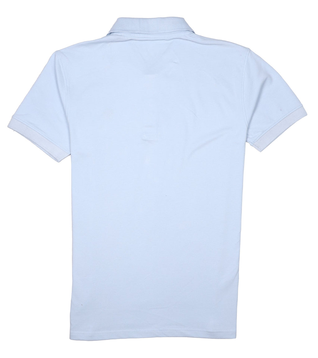 ABERCROMBIE & FITCH Tranquil Azure Classic Fit Short Sleeve Piqué Polo Shirt