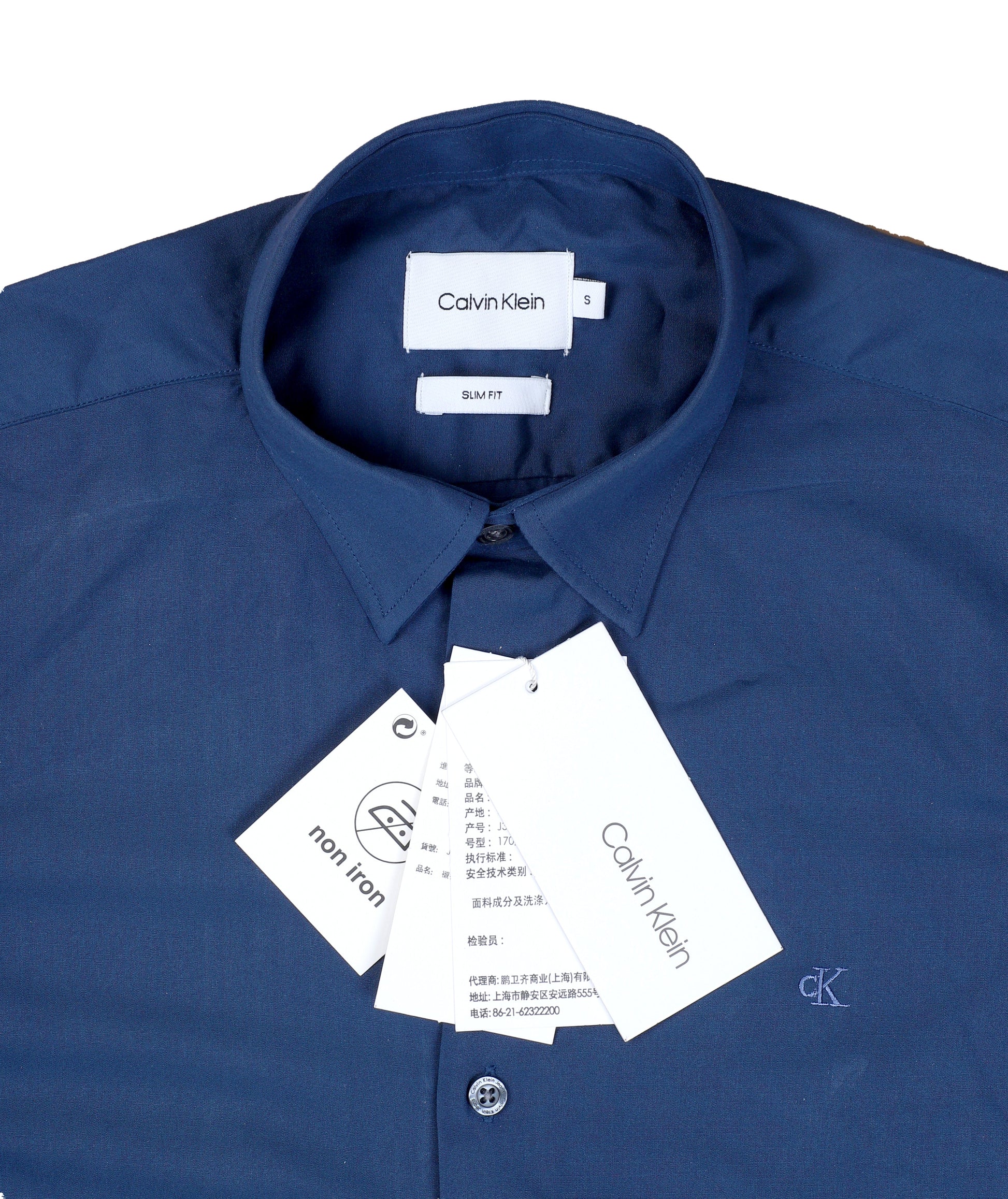 CALVIN KLEIN Serene Ocean Tailored Fit Long Sleeve Shirt