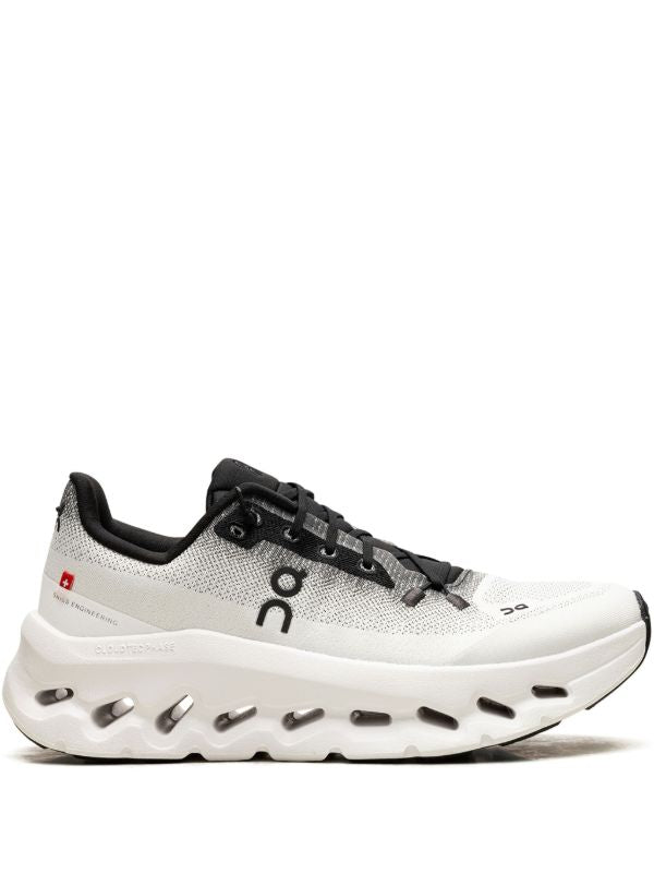 On Cloudstratus Running Shoes - White/Black