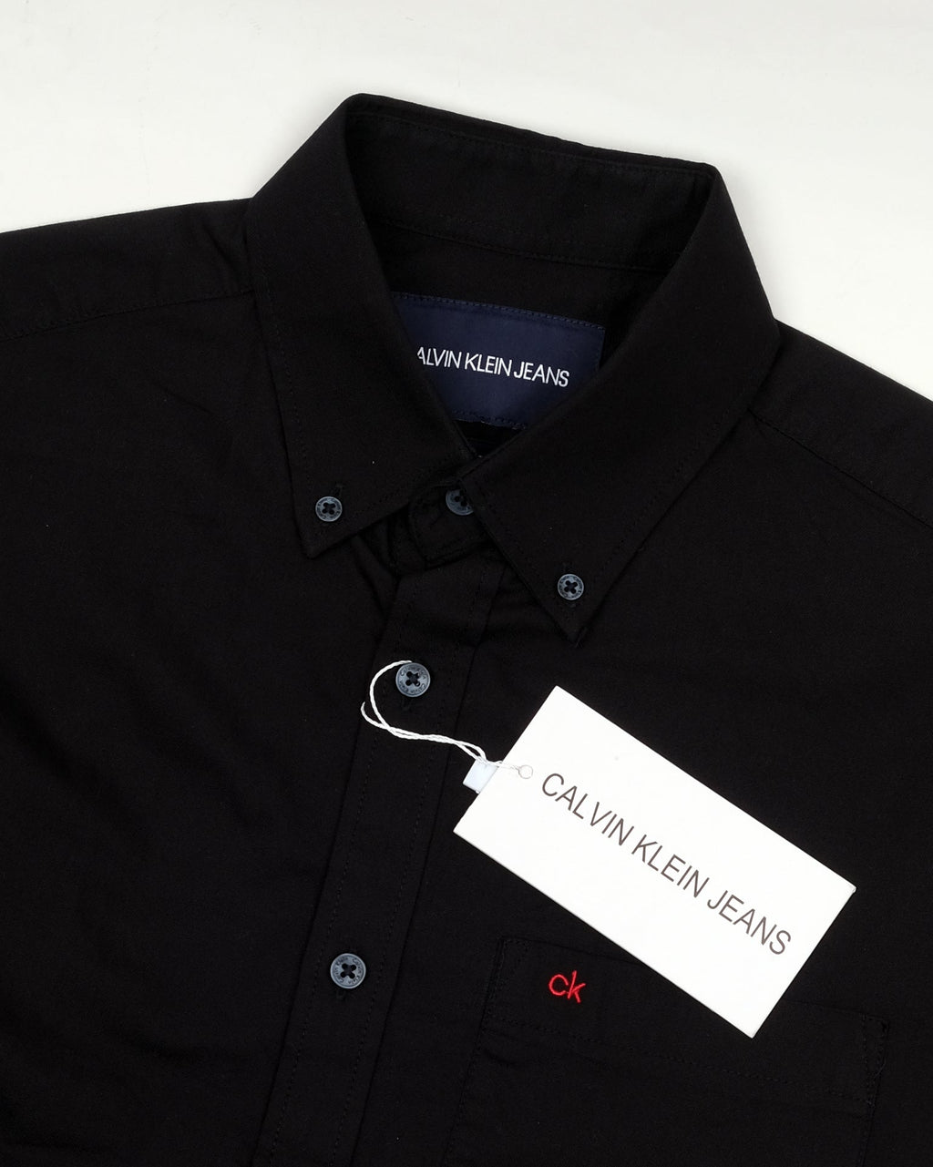 CALVIN KLEIN JEANS Midnight Shadow Slim Fit Long Sleeve Button-Down Shirt
