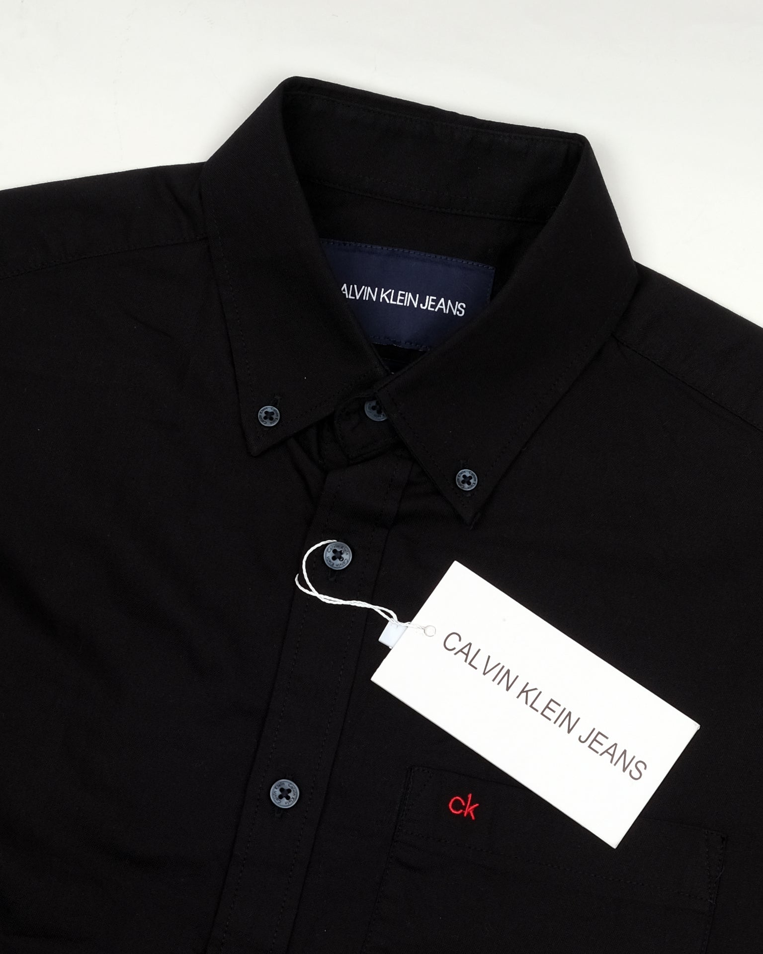 CALVIN KLEIN JEANS Midnight Shadow Slim Fit Long Sleeve Button-Down Shirt