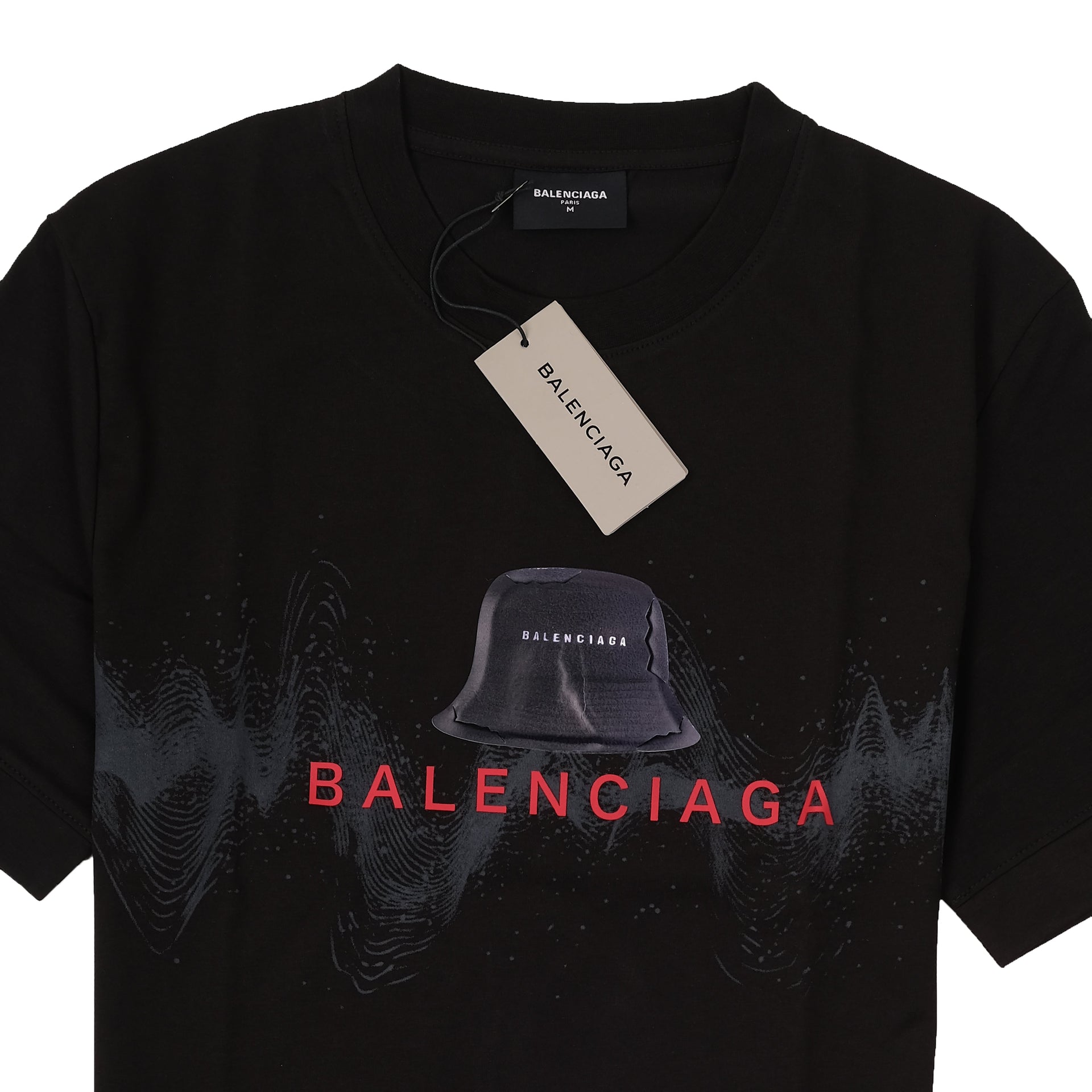 BALENCIAGA Midnight Shadow Graphic Crewneck Tee