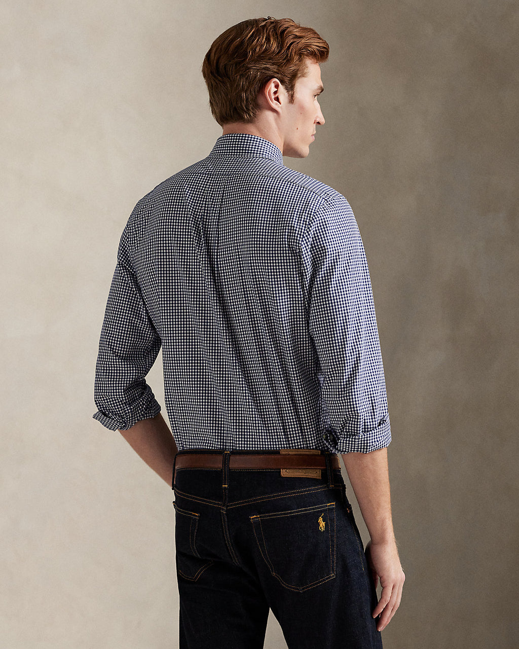 Polo Ralph Lauren Classic Fit Gingham Shirt in Charcoal Check