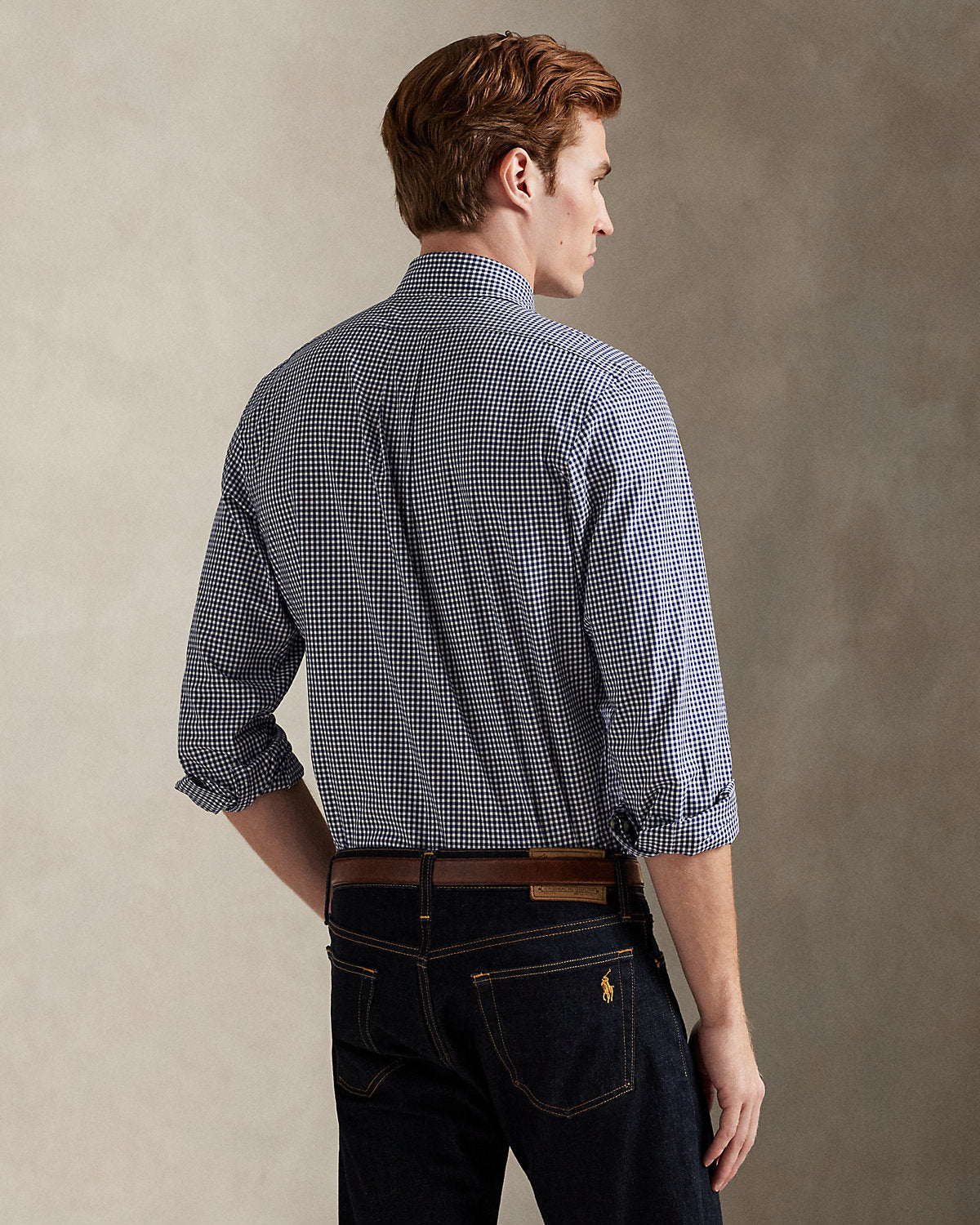 Polo Ralph Lauren Classic Fit Gingham Shirt in Charcoal Check