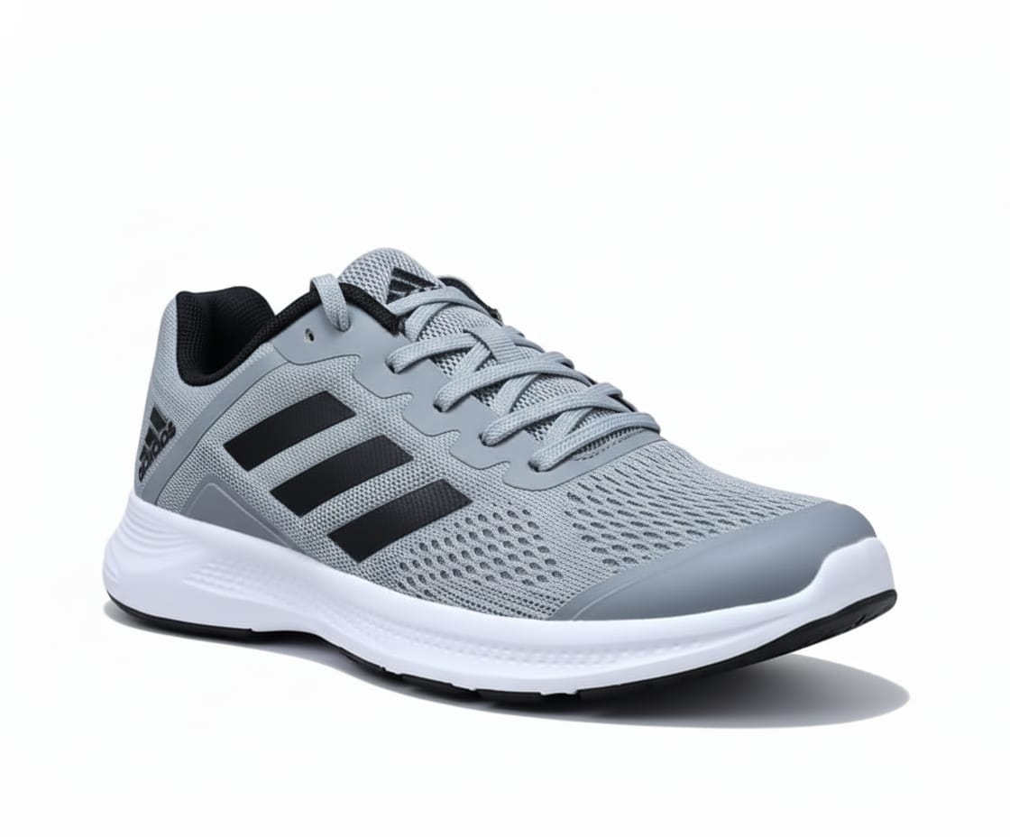 ADIDAS Misty Silver Sleek Fit Airy Knit Running Sneakers